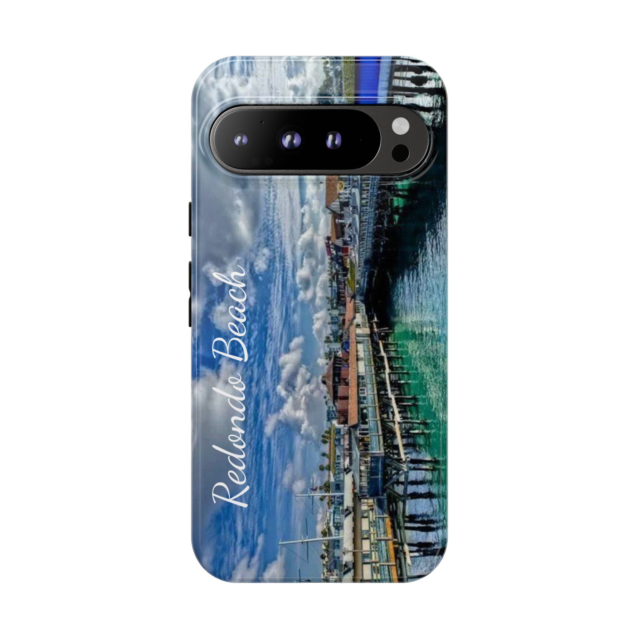Phone Cases, Redondo Beach California King Harbor Design, Protective Covers, iPhone Accessories, Samsung Accessories, Gift for Travelers