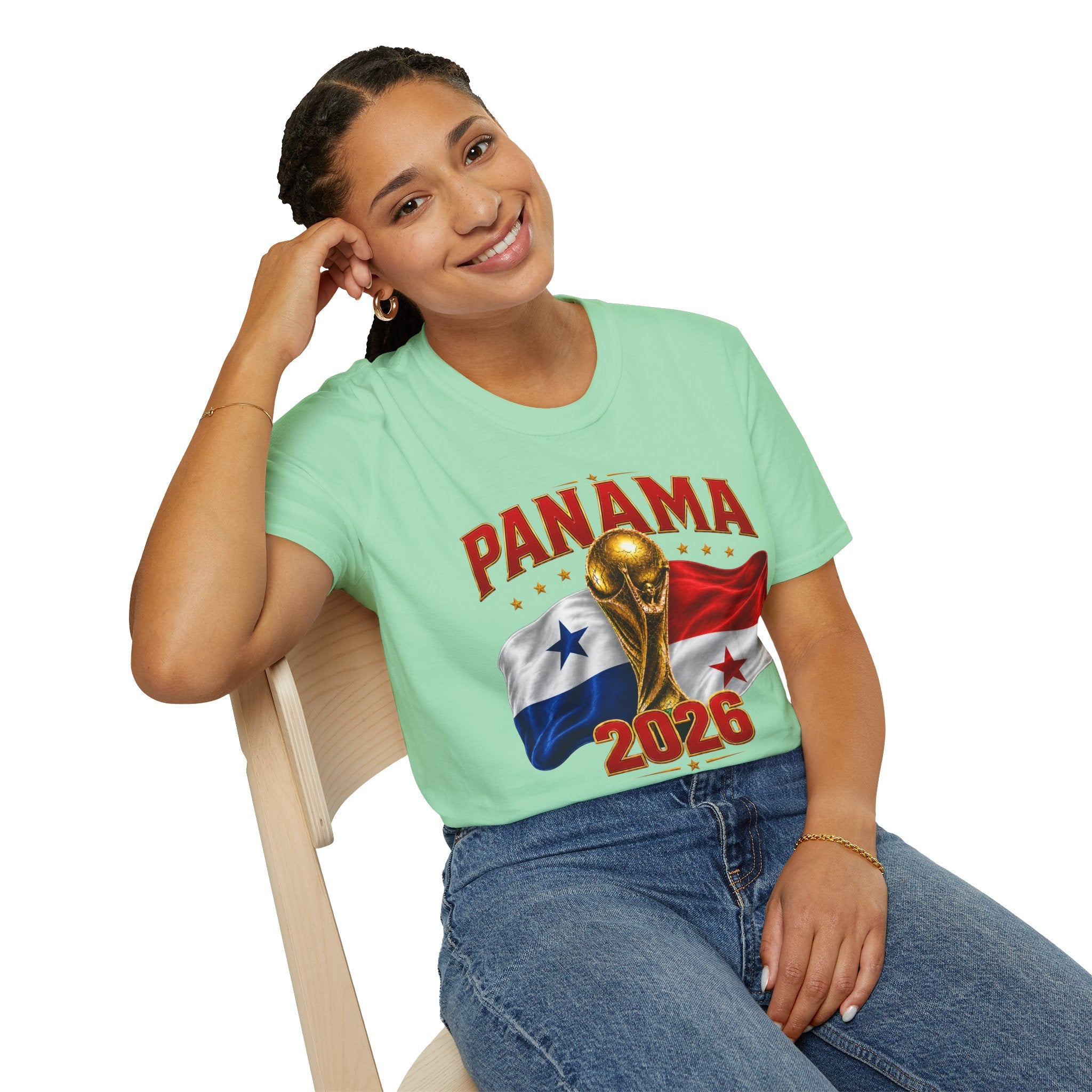 Panama 2026 World Cup T-Shirt — Panama Flag & Trophy Soccer Tee