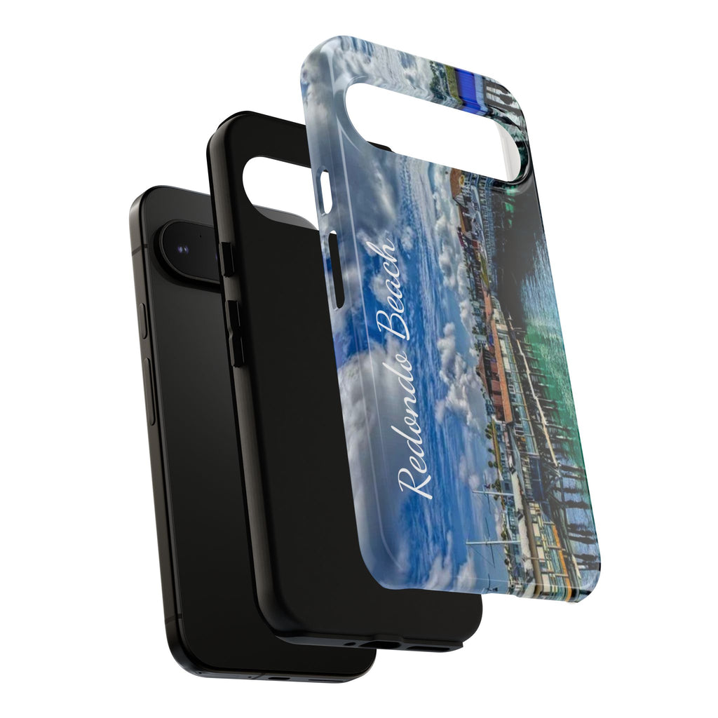 Phone Cases, Redondo Beach California King Harbor Design, Protective Covers, iPhone Accessories, Samsung Accessories, Gift for Travelers