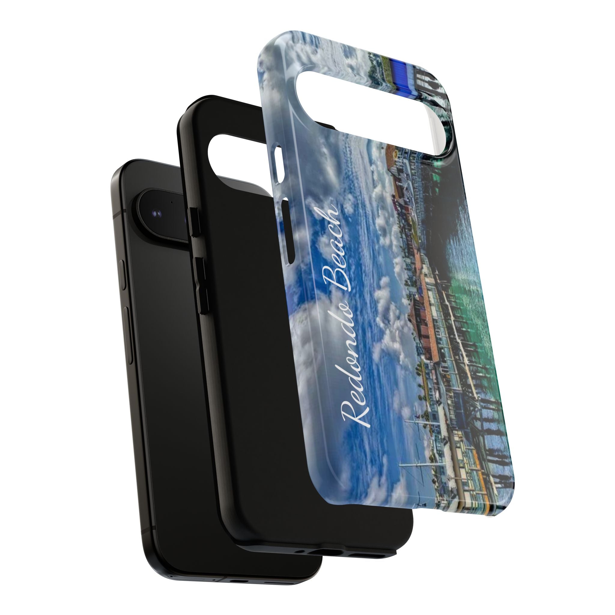 Phone Cases, Redondo Beach California King Harbor Design, Protective Covers, iPhone Accessories, Samsung Accessories, Gift for Travelers