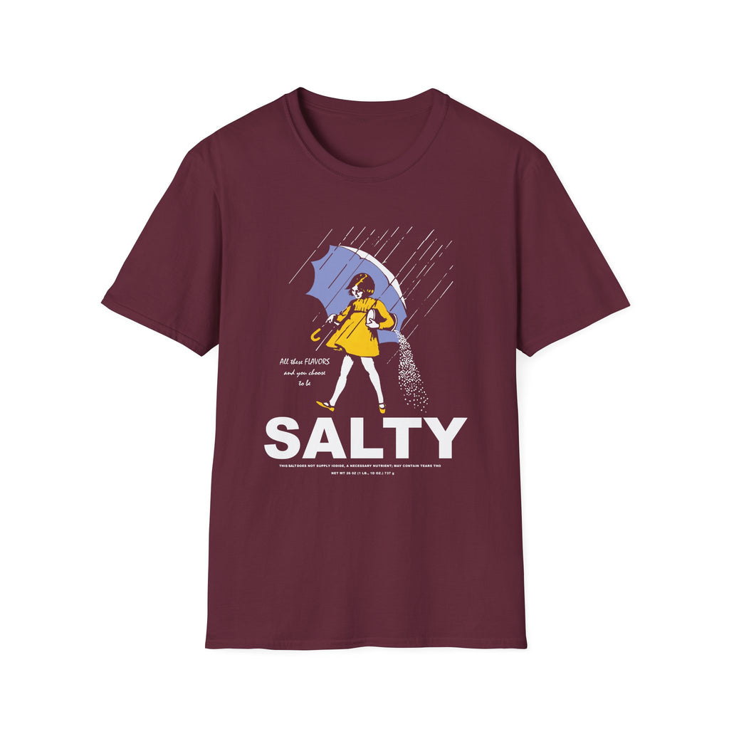 Salty Rainy Day Graphic T-Shirt — Girl with Umbrella Illustration
