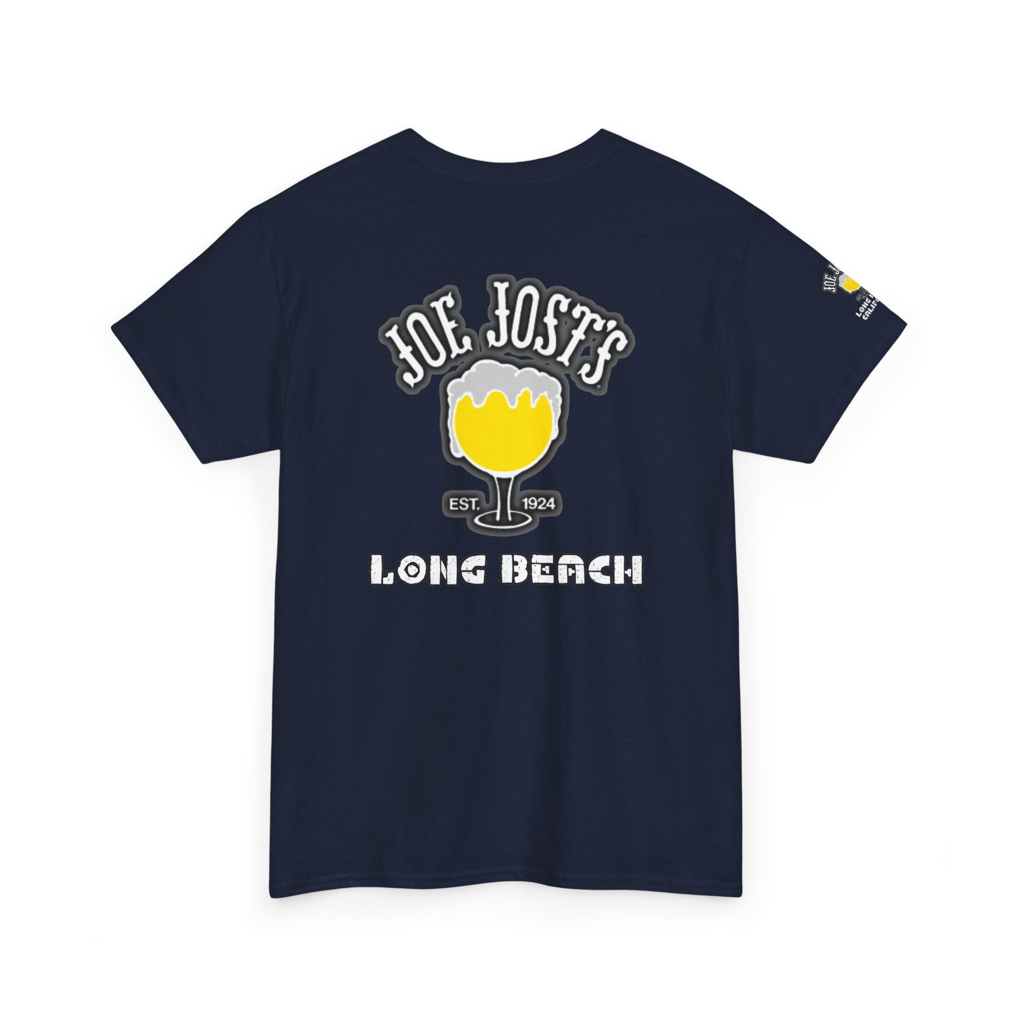 Joe Josts Long Beach California Men's and Woman's Heavy Cotton Tee - Printed 4 Areas