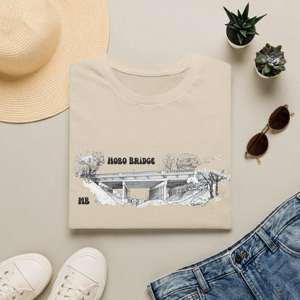 Hobo Bridge Manhattan Beach California Sketch T-Shirt | Hand-Drawn Bridge Illustration IYKYK