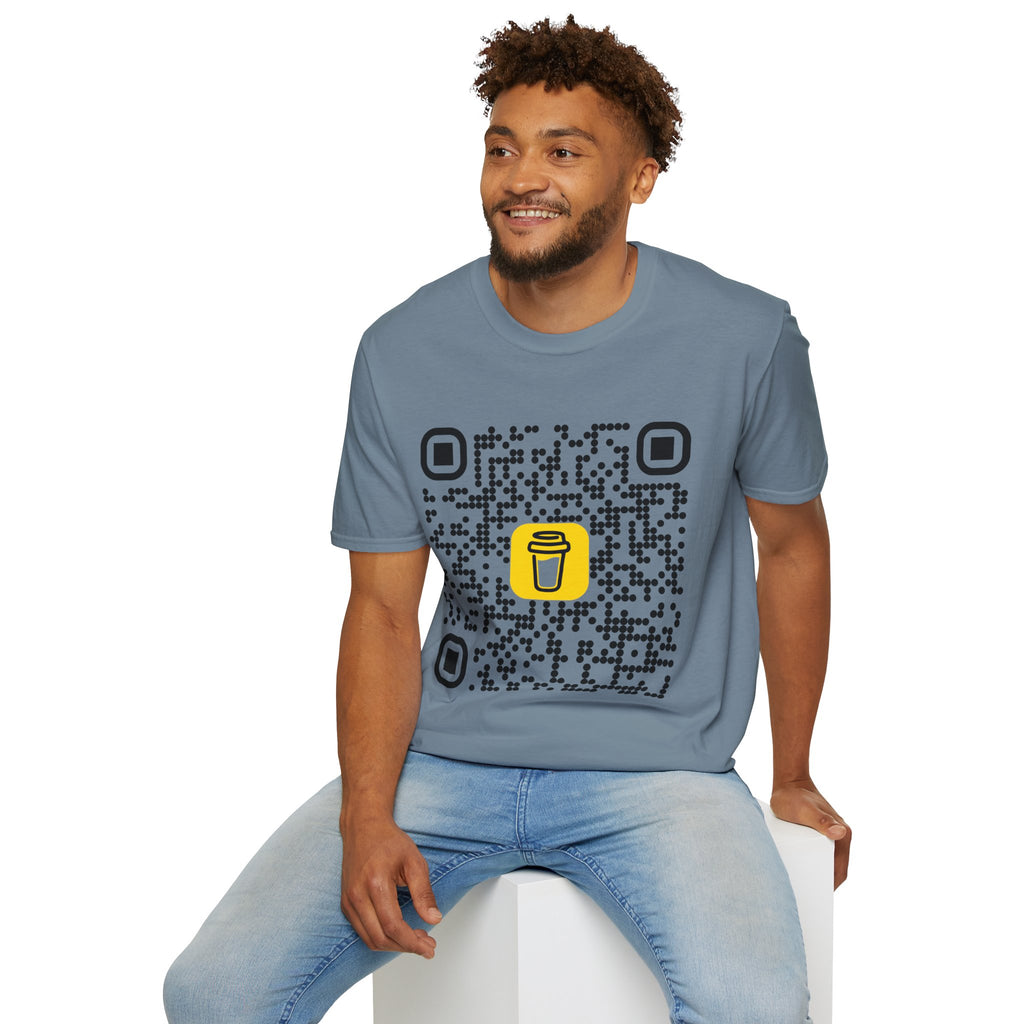 QR Code Coffee Tee — Scan-to-Order Coffee Shop T-Shirt