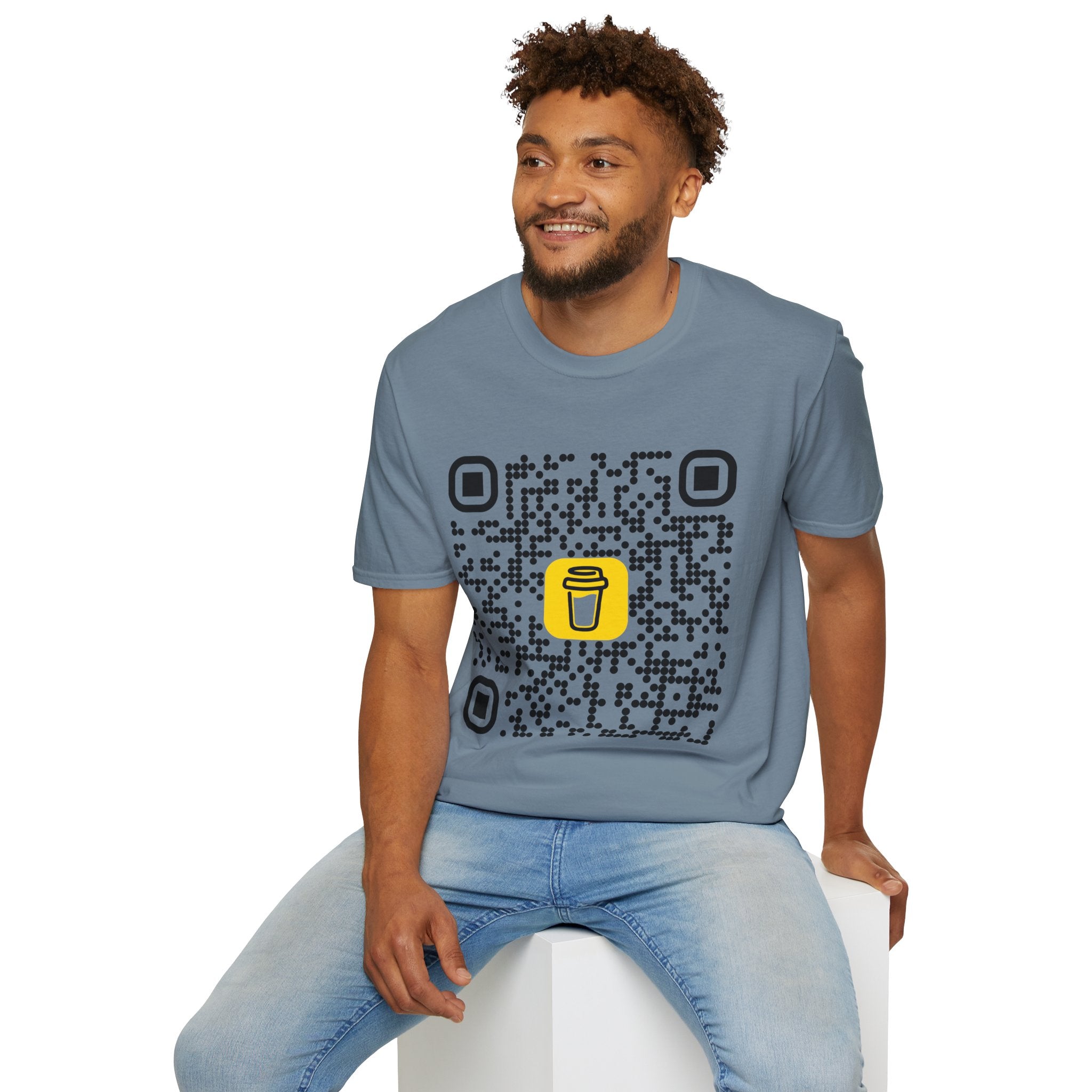 QR Code Coffee Tee — Scan-to-Order Coffee Shop T-Shirt