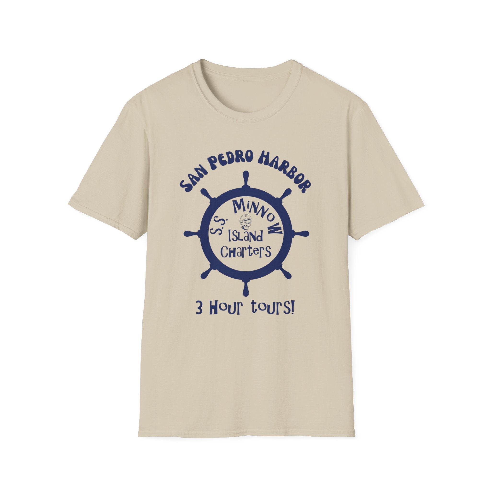 San Pedro Harbor Ship Wheel T-Shirt | SS Minnow Island Charters