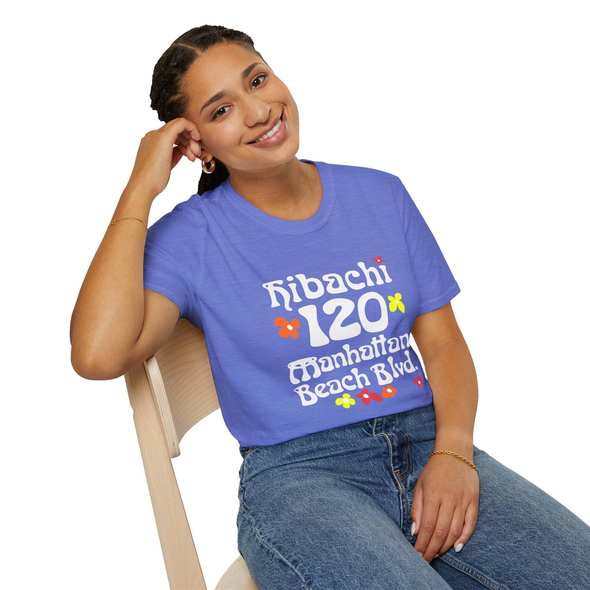 Hibachi 120 Manhattan Beach Blvd Restaurant #OldSchool T-Shirt — Retro Floral Surf Tee "Gone But Not Forgotten"