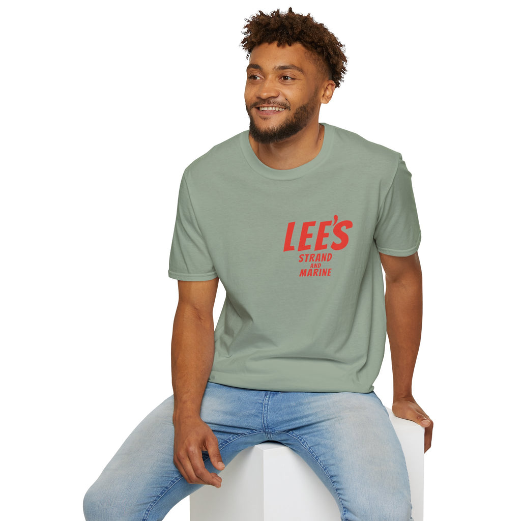 Greasy Lee's  Strand and Marine Old School T-Shirt | Manhattan Beach vintage surfer logo