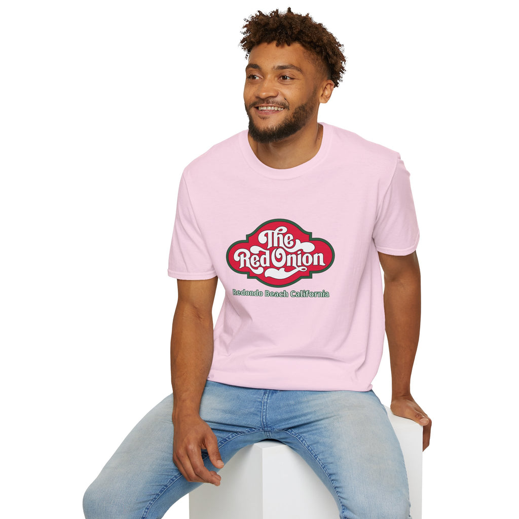 Red Onion Redondo Beach California  Restaurant  Retro Tee, Soft Cotton Shirt, Casual Vintage T-Shirt #OldSouthBay.com