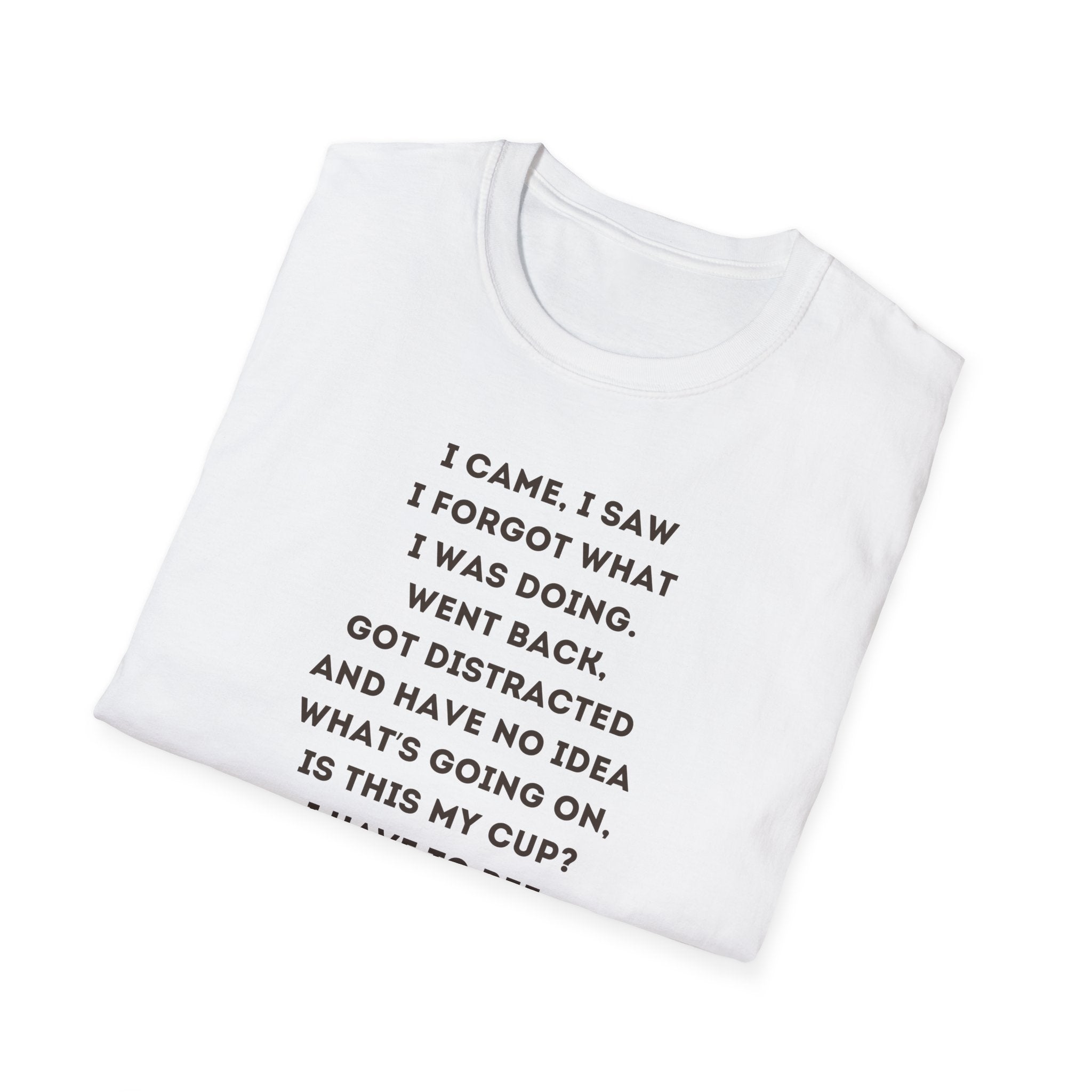 Funny Forgetful Grandpa Quote T-Shirt | Retro Grandpa I Got to Pee Illustration