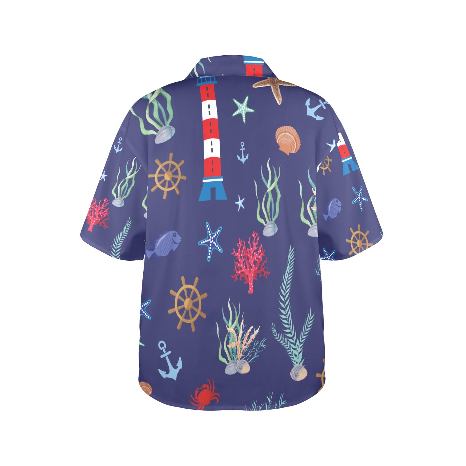 Ocean Scene Women's All Over Print Shirt （Made in USA，Ships to USA Only）Free Shipping