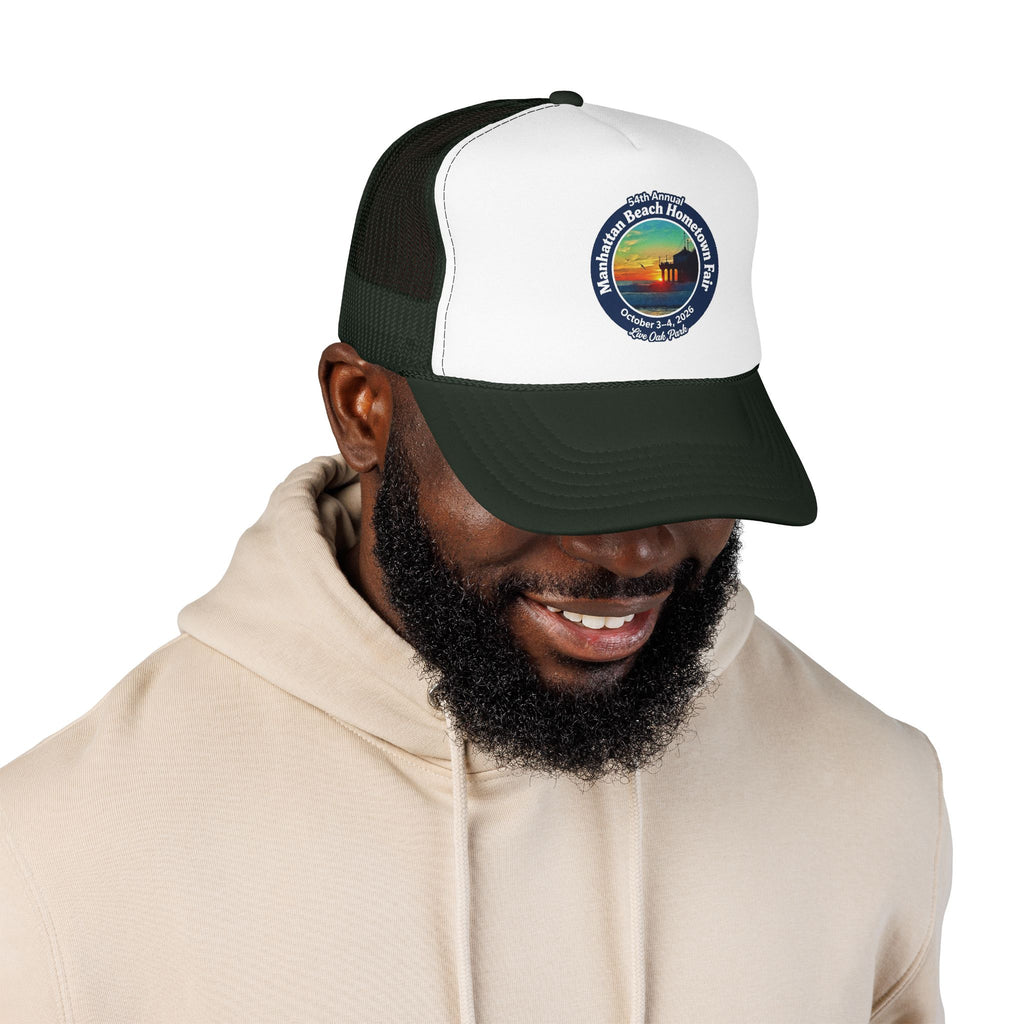 Trucker Hat — Manhattan Beach Hometown Fair Sunset Logo
