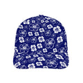 Blue Hawaiian Print Baseball Cap Free Shipping