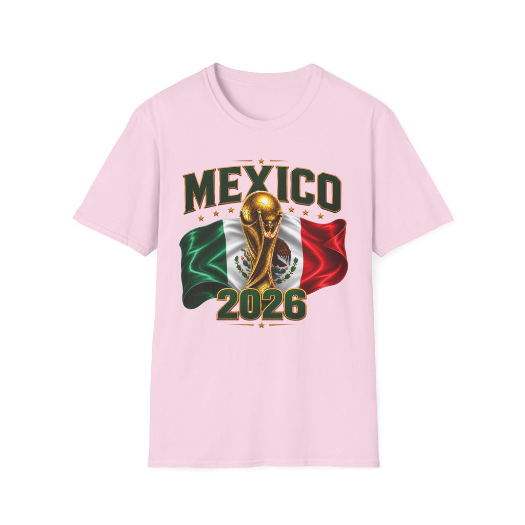 Mexico 2026 World Cup T-Shirt — Flag & Trophy Soccer Fan Tee