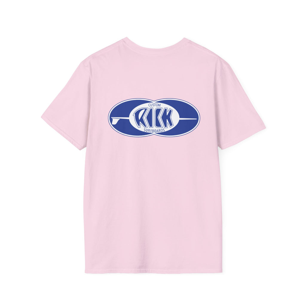 Rick Surfboards Unisex Softstyle T-Shirt Old School Hermosa Beach