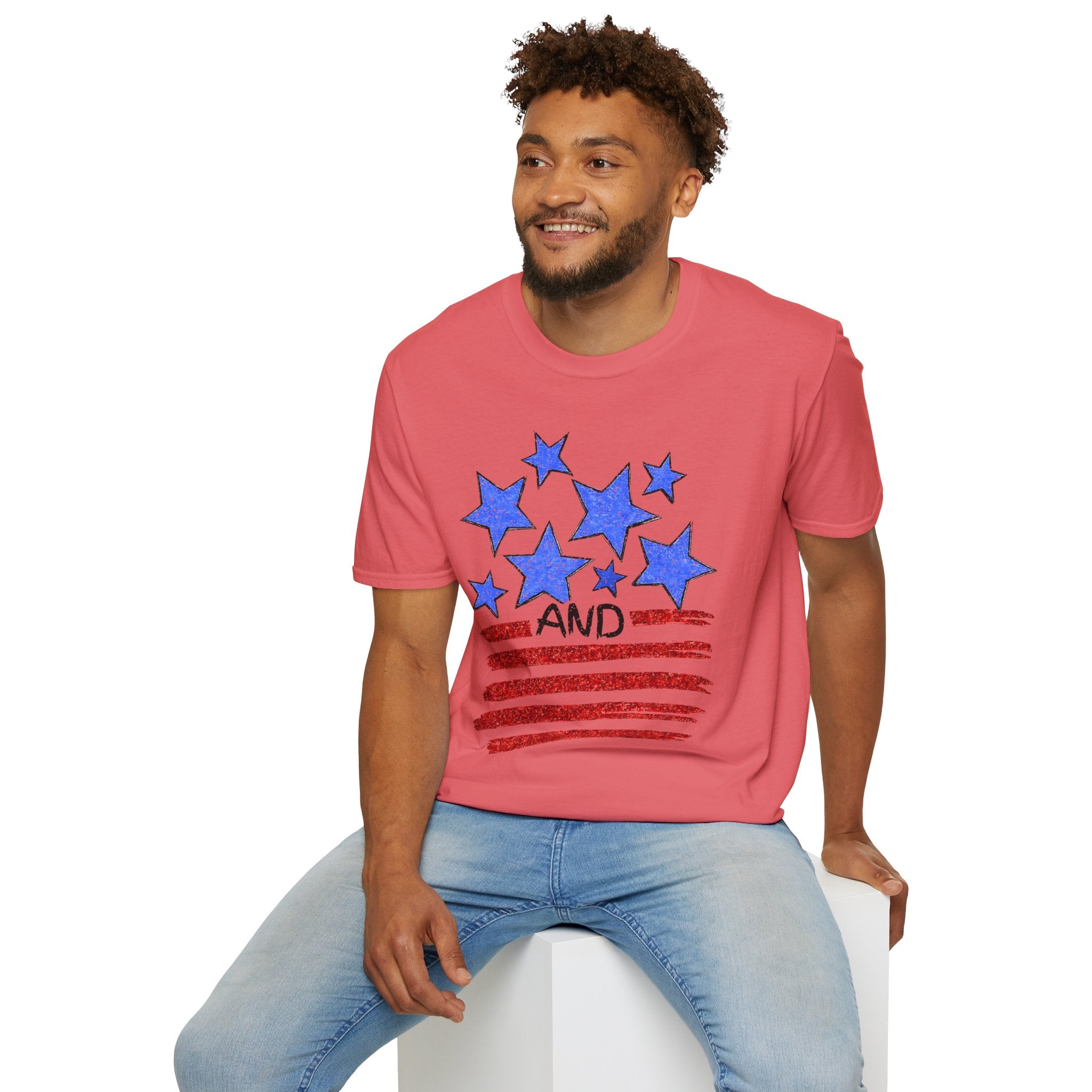 Stars and Stripes T-Shirt — Flag Graphic Patriotic Tee