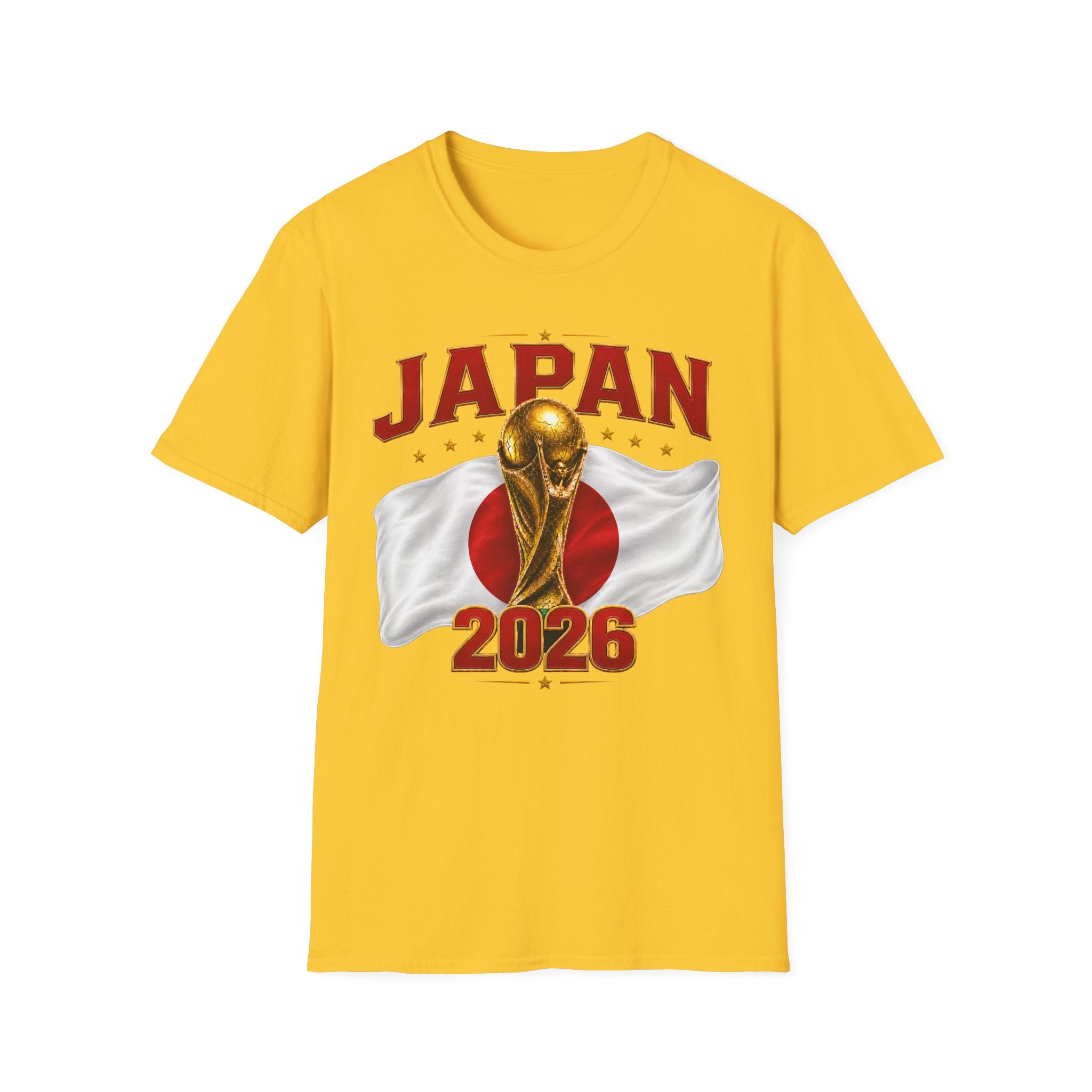 Japan 2026 World Cup T-Shirt — Golden Trophy Soccer Fan Tee
