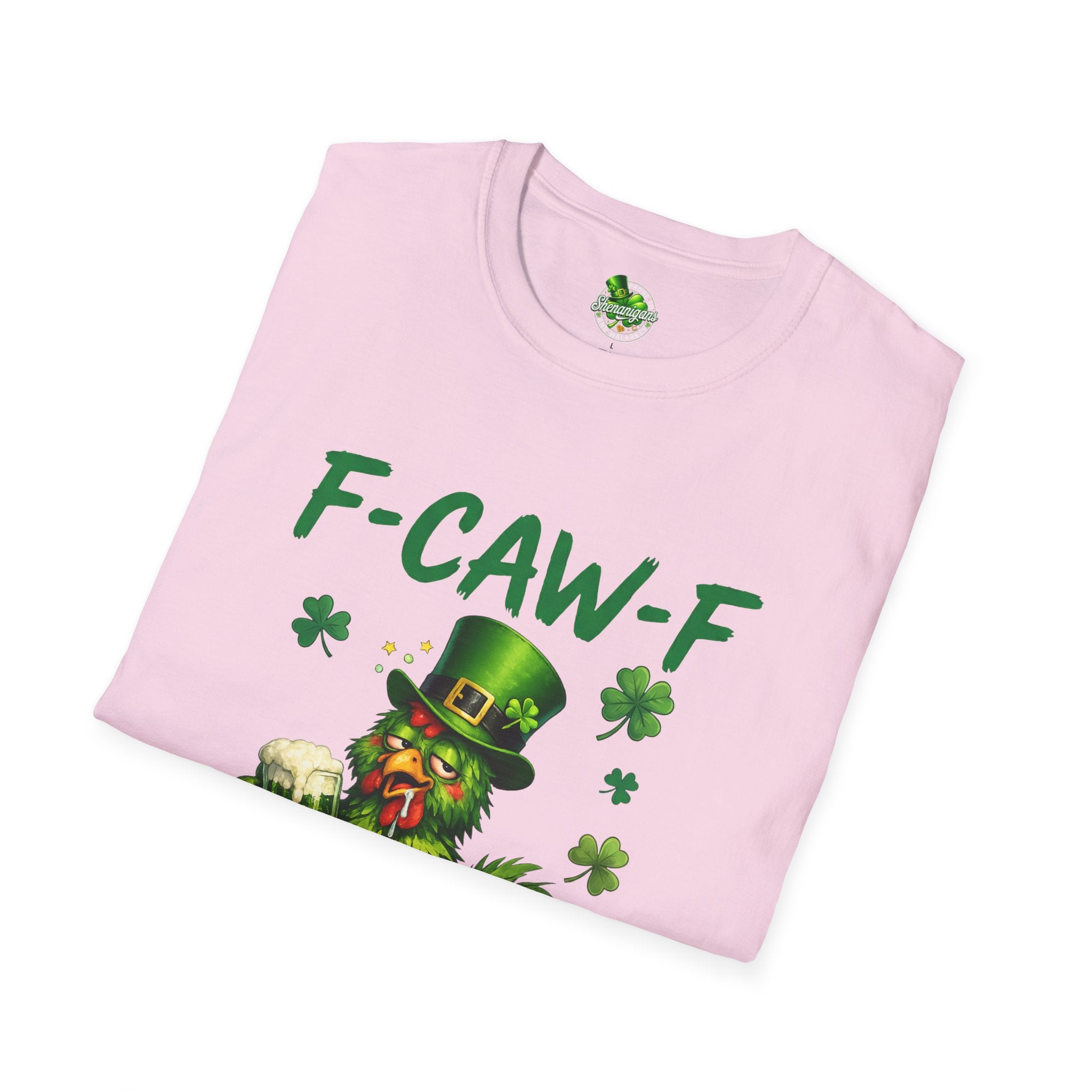 F-CAW-F Leprechaun Chicken T-Shirt | St. Patrick's Day Shamrock Tee