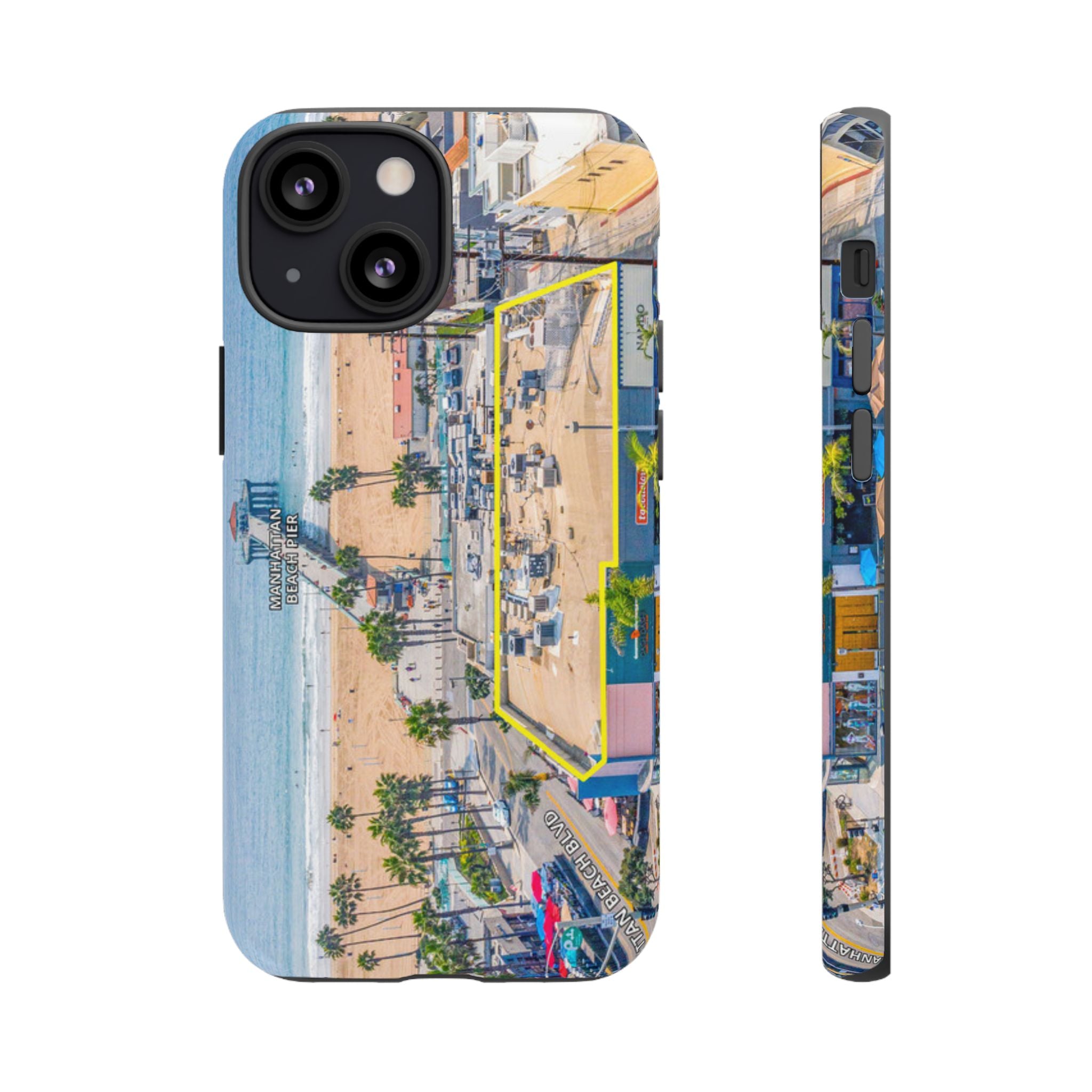 Phone Cases, Manhattan Beach California iPhone Samsung Google Tough Cases, Beach Lovers Gifts, Coastal Accessories, Ocean Phone Covers,