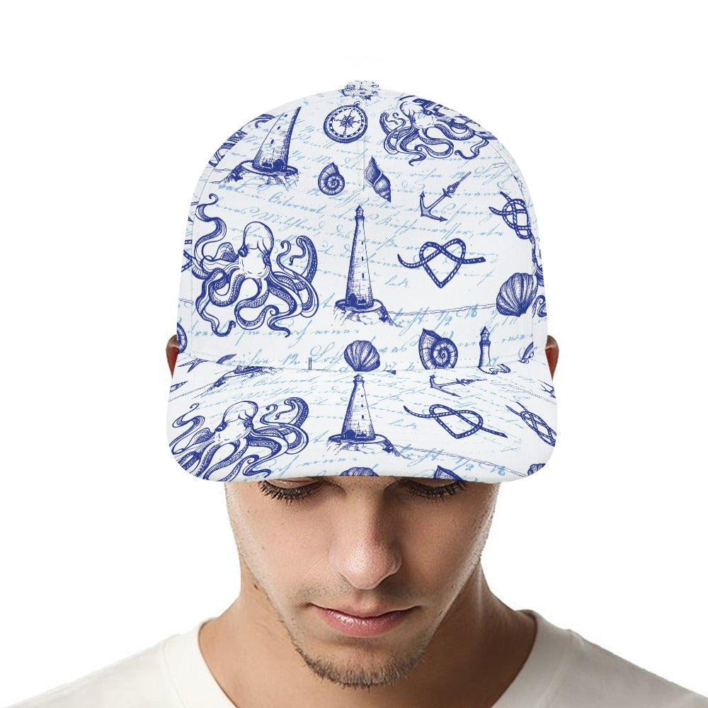 Nautical Ocean Baseball Cap Free Shipping