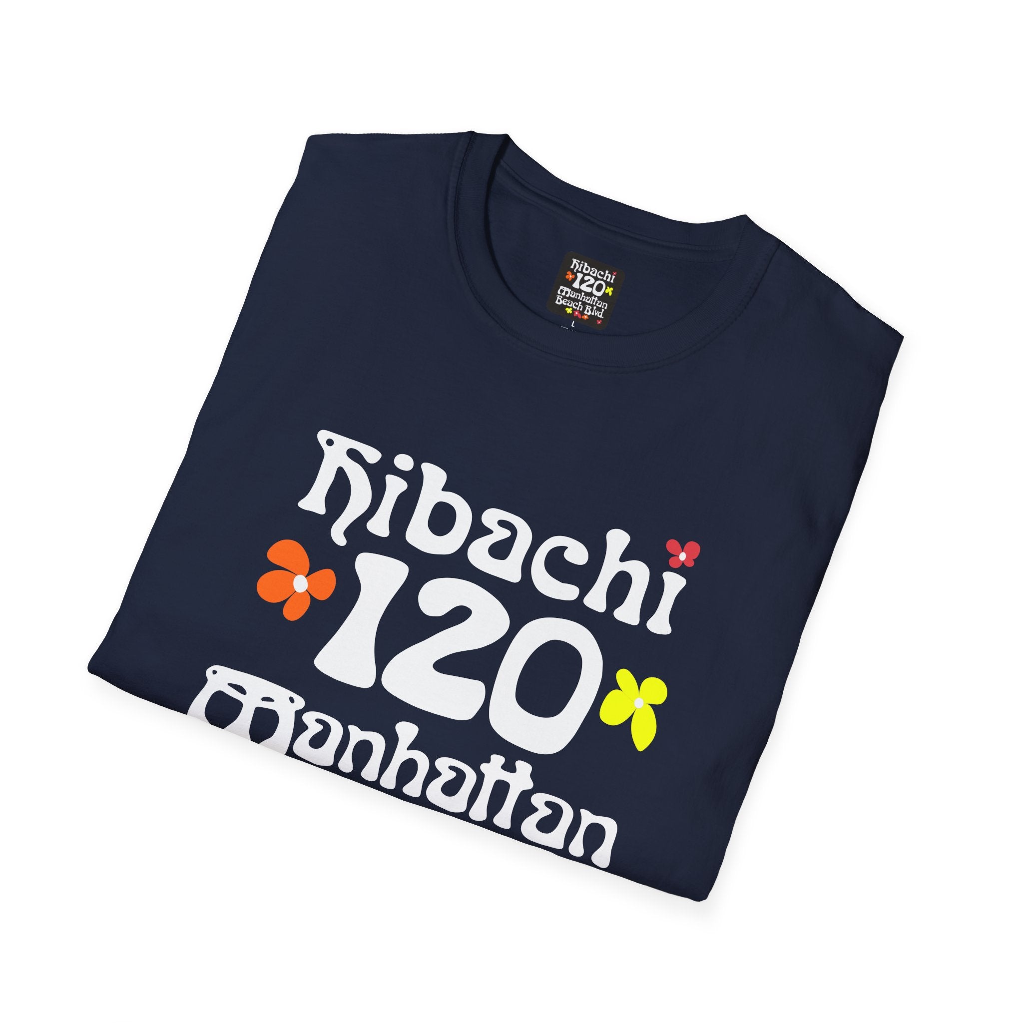 Hibachi 120 Manhattan Beach Blvd Restaurant #OldSchool T-Shirt — Retro Floral Surf Tee "Gone But Not Forgotten"