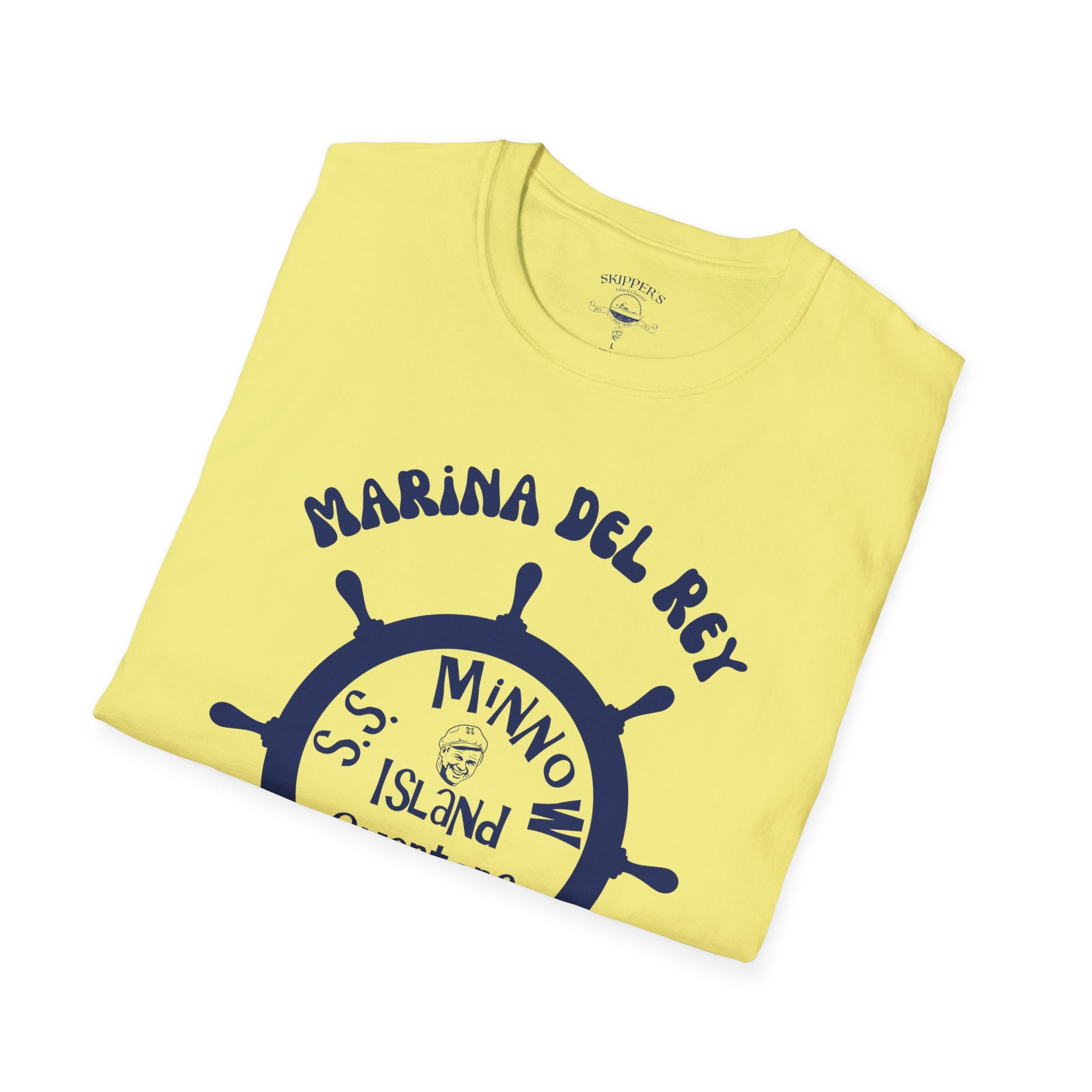 Marina Del Rey Ship Wheel logo T-Shirt | SS Minnow Island Charters, 3 Hour Tours