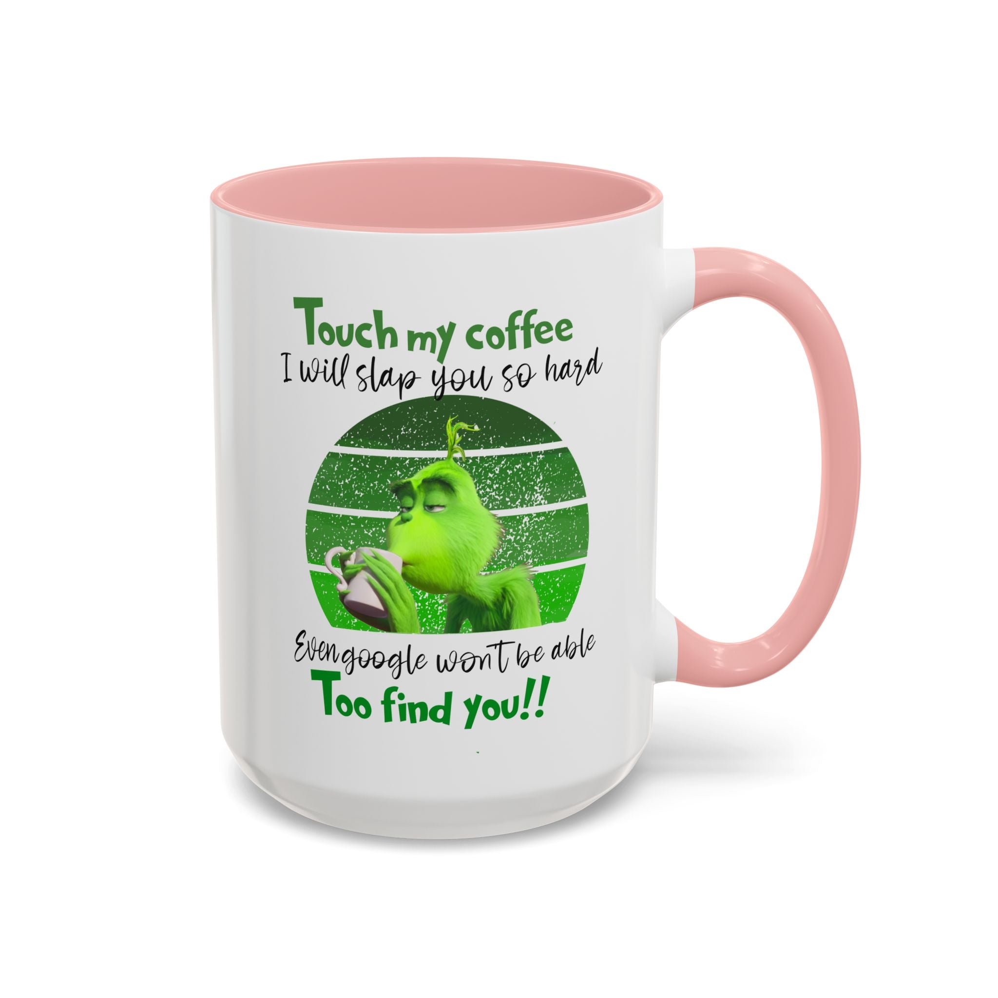 Grinch holding coffee Mug | Accent Coffee Mug 11oz 15oz