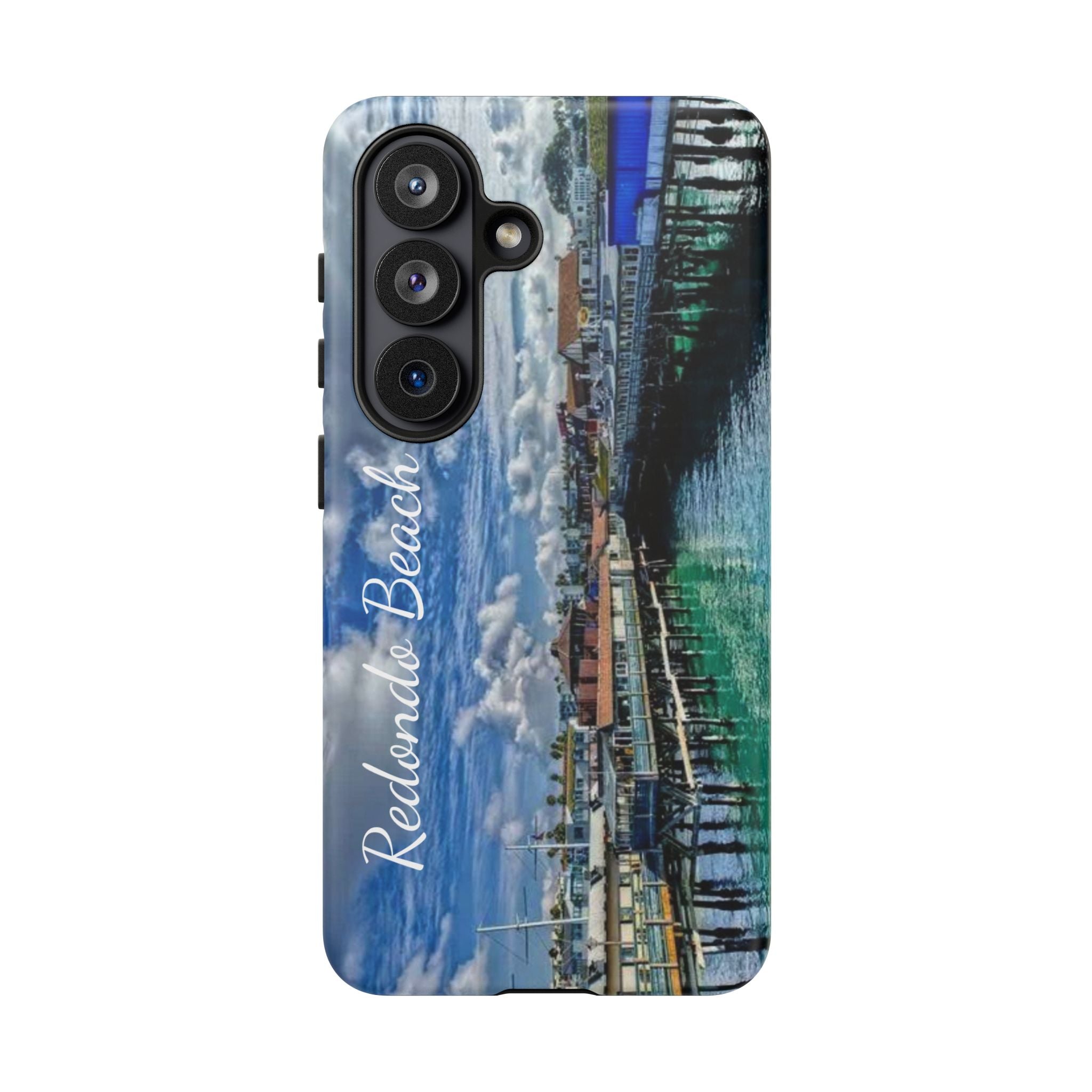 Phone Cases, Redondo Beach California King Harbor Design, Protective Covers, iPhone Accessories, Samsung Accessories, Gift for Travelers