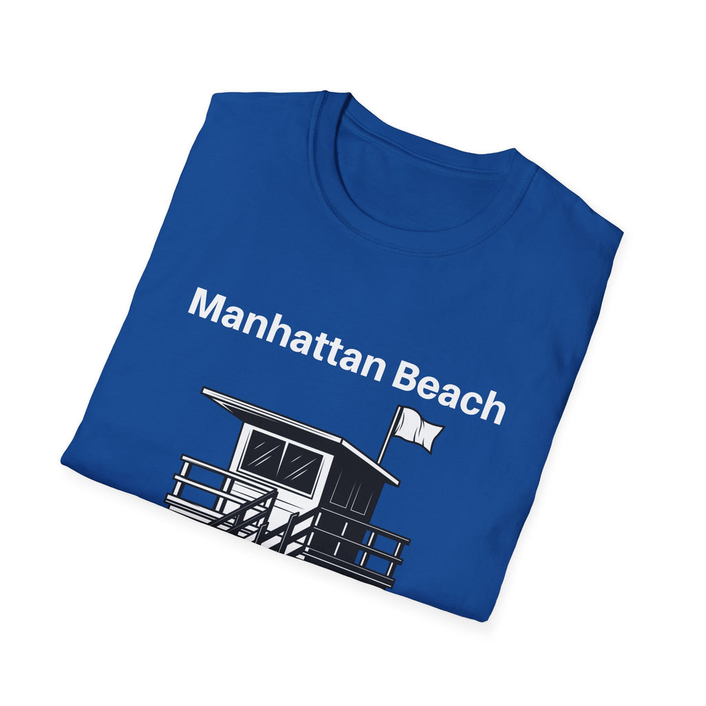 Manhattan Beach Lifeguard Station Men's and Woman's Softstyle T-Shirt