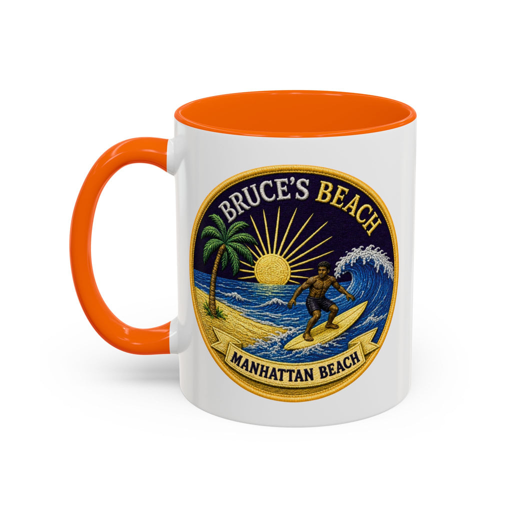 Manhattan Beach Surf Mug — Bruce’s Beach Coffee Cup (11/15oz Accent)
