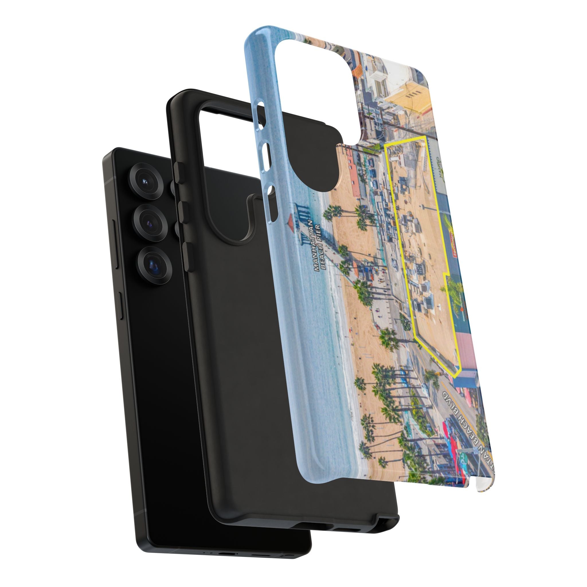 Phone Cases, Manhattan Beach California iPhone Samsung Google Tough Cases, Beach Lovers Gifts, Coastal Accessories, Ocean Phone Covers,