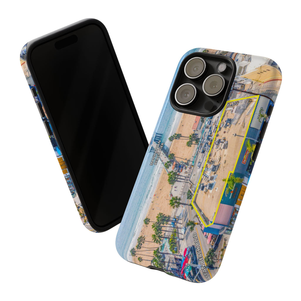 Phone Cases, Manhattan Beach California iPhone Samsung Google Tough Cases, Beach Lovers Gifts, Coastal Accessories, Ocean Phone Covers,