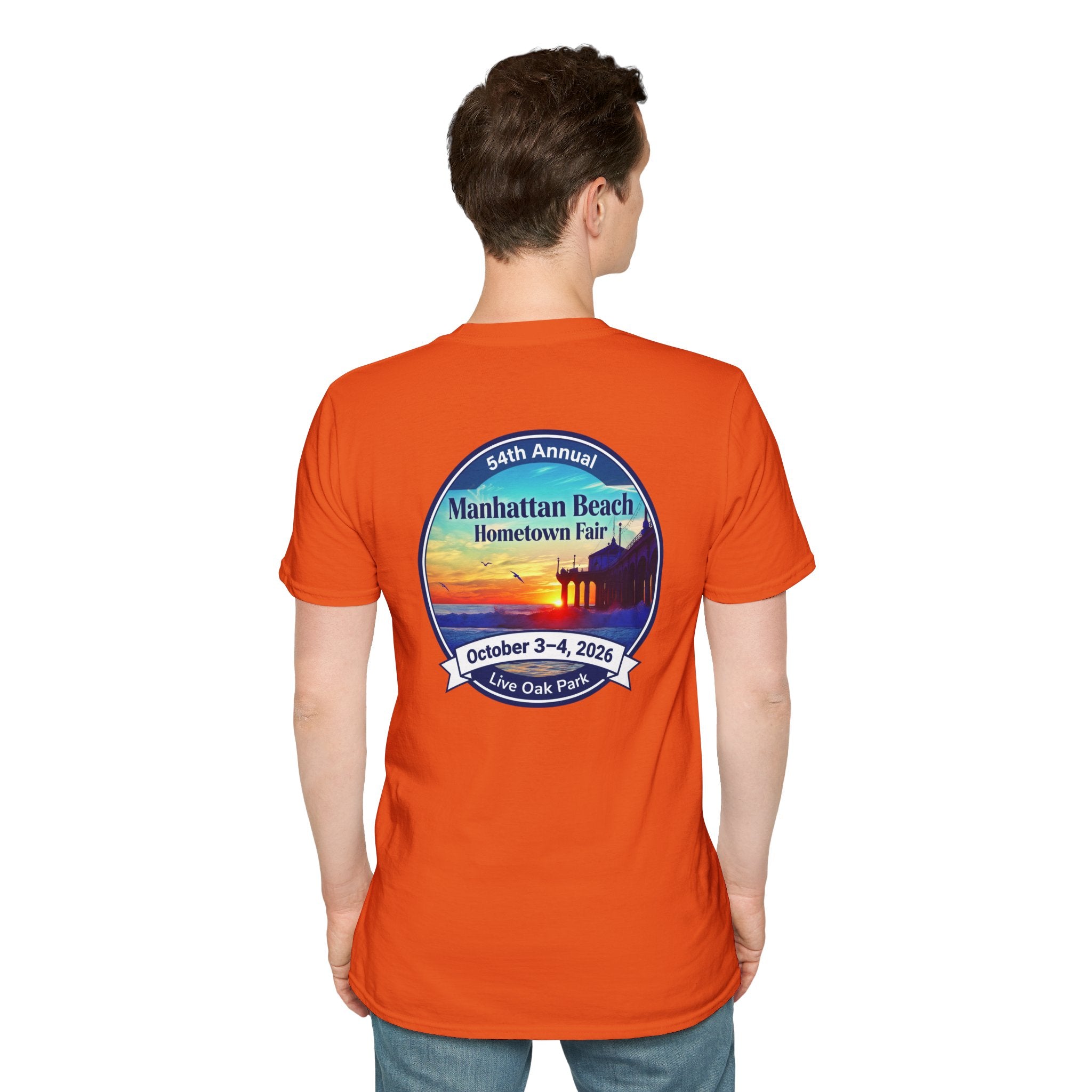 Manhattan Beach Hometown Fair T-Shirt — 54th Annual Sunset Surf Logo (Oct 3-4, 2026)