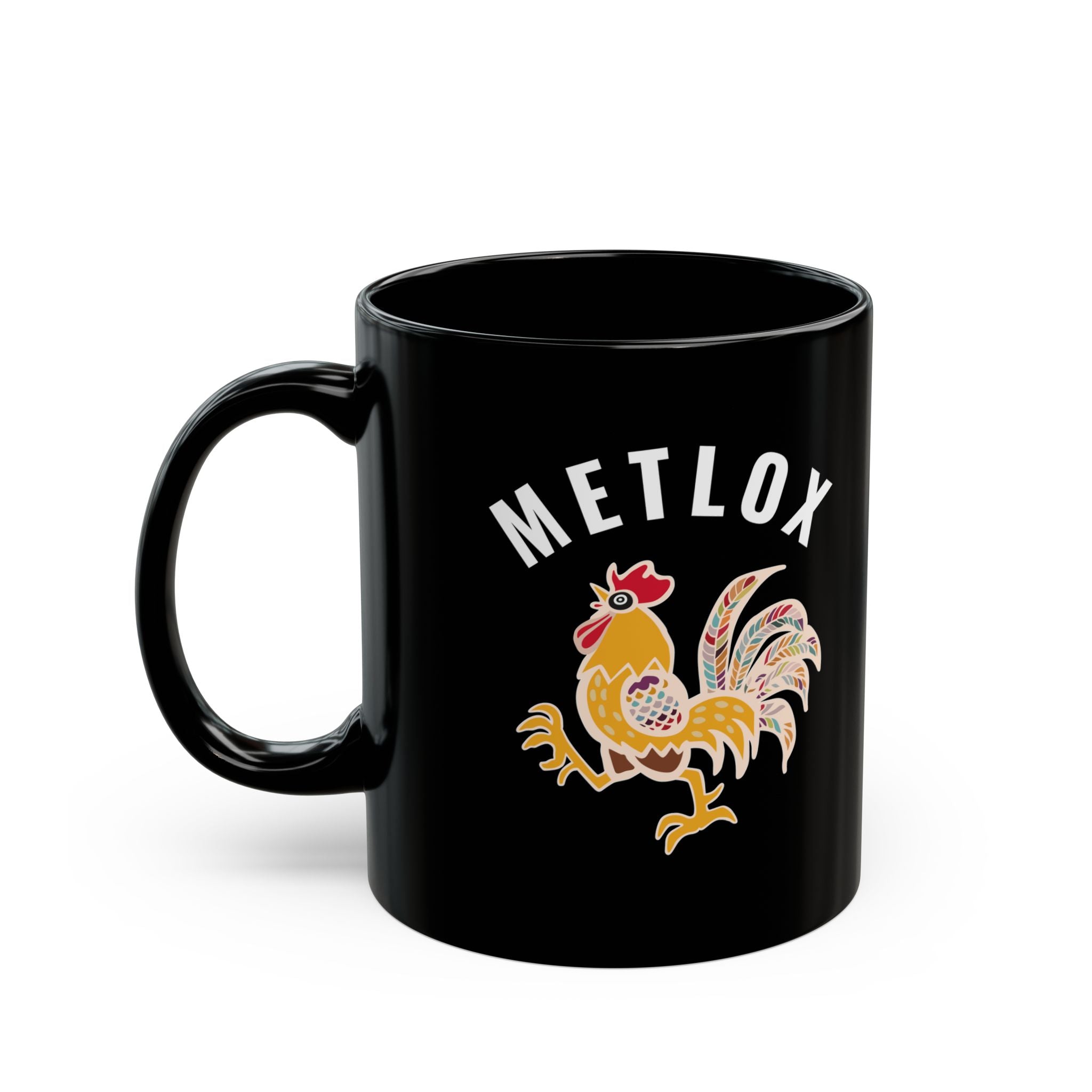 Metlox Pottery Manhattan Beach 1927 - 1989 11oz / 15oz Black Mug