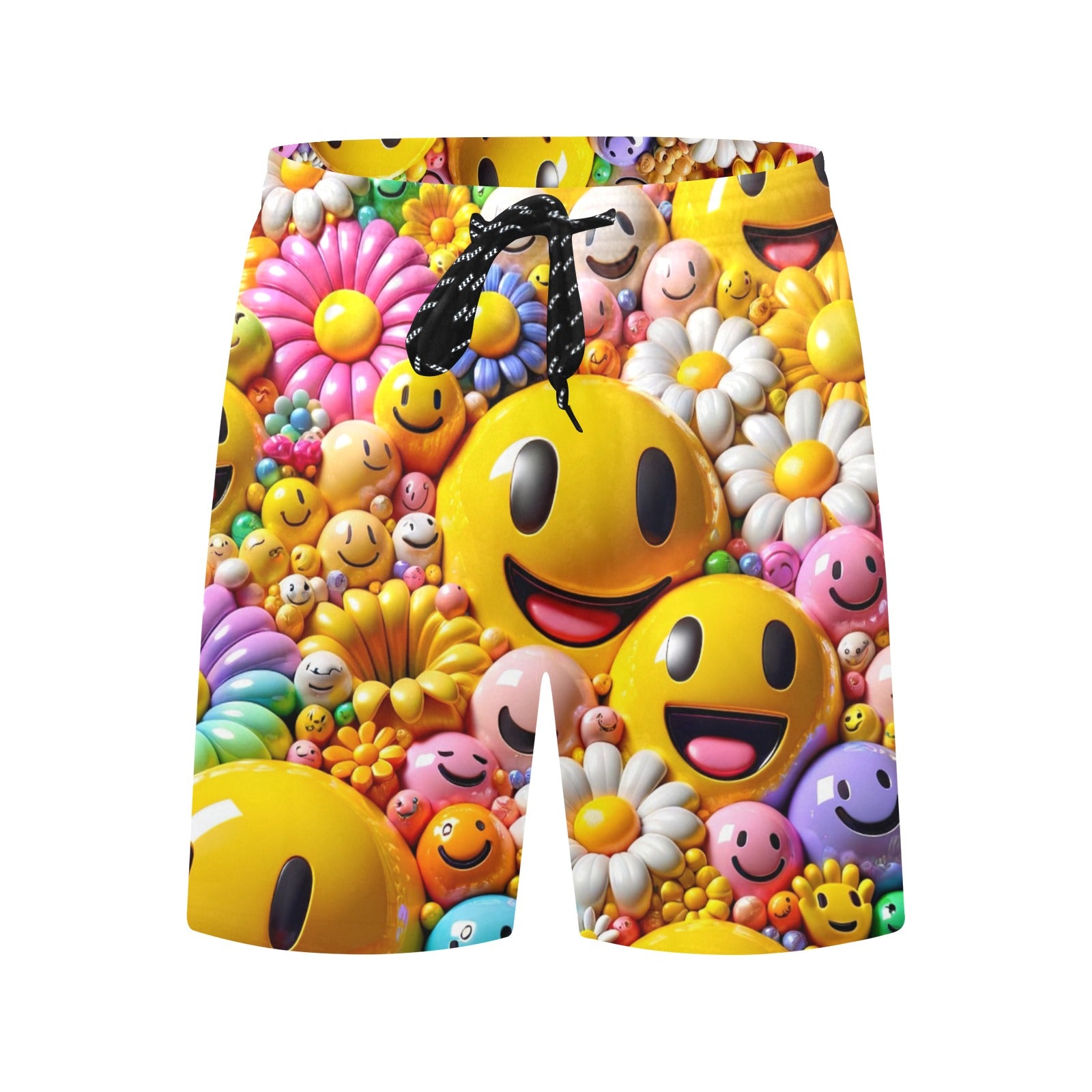Laughing All the Way Men's Mid-Length Beach Shorts Free Shipping