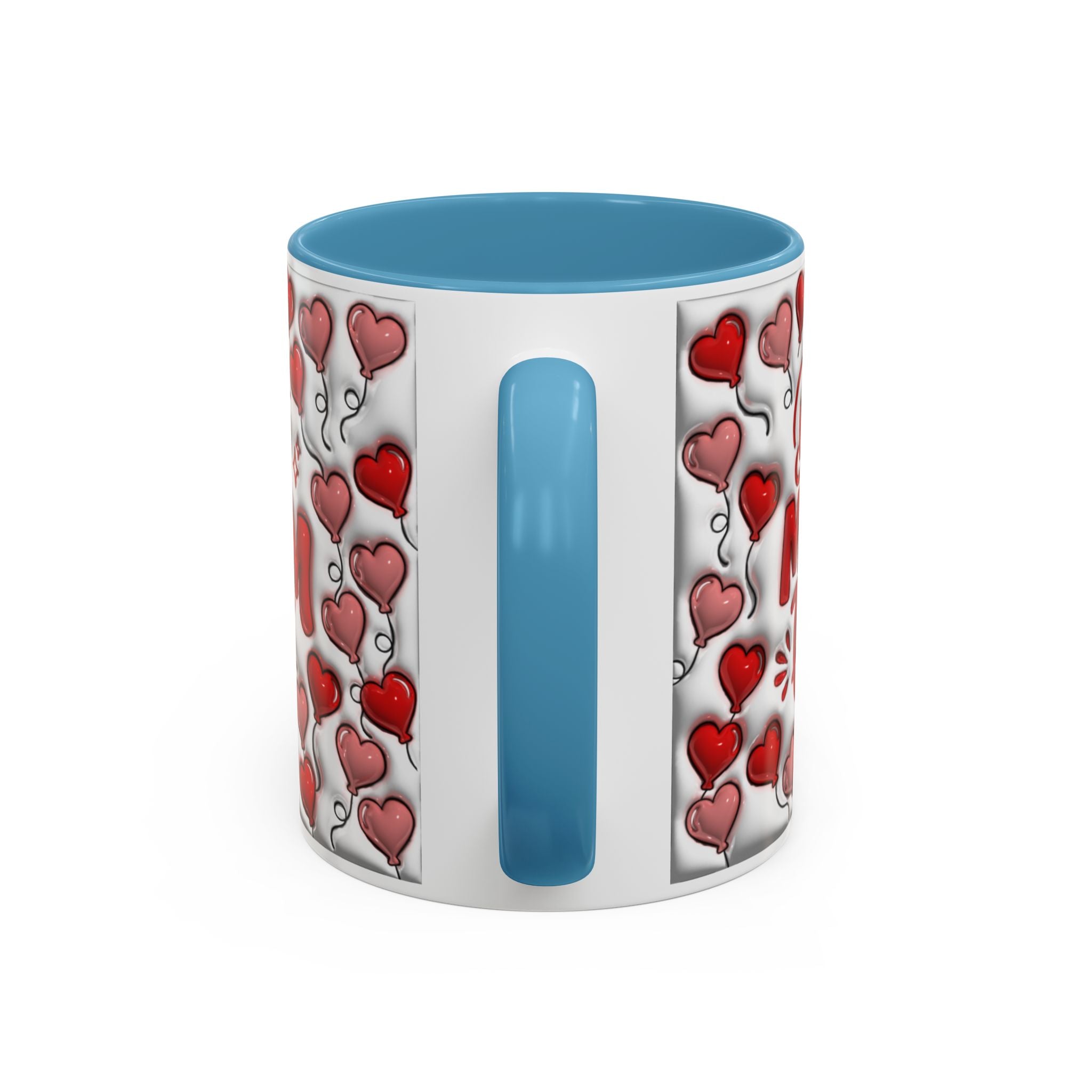 Best Mom Ever Valentines Day Hearts Accent Coffee Mug (11, 15oz)