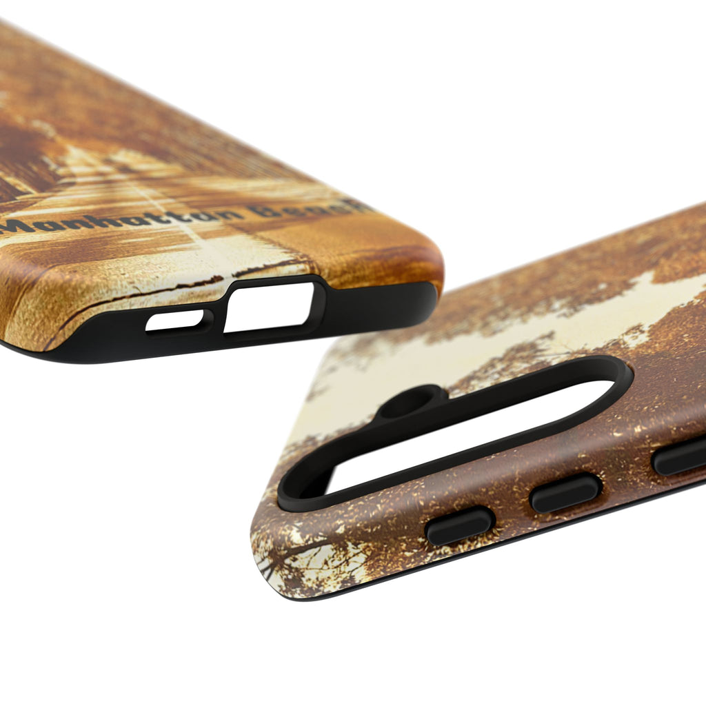 Phone Cases Manhattan Beach Rosecrans Ave Early 60's Tough Cases 90266 California, iPhone Samsung Google Pixel Protective Cover, Vintage