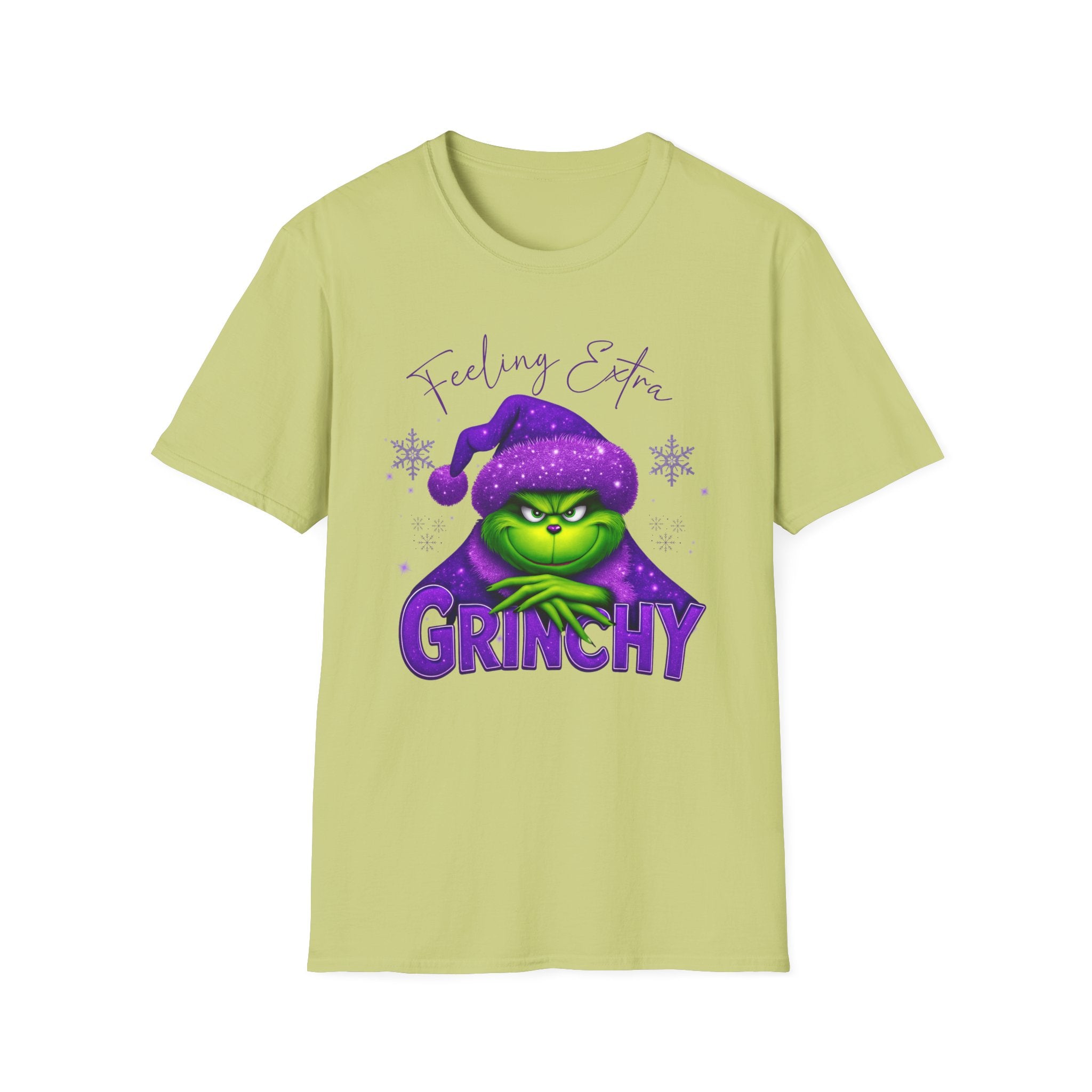 Feeling Extra Grinchy T-Shirt | Grinch Face Holiday Tee