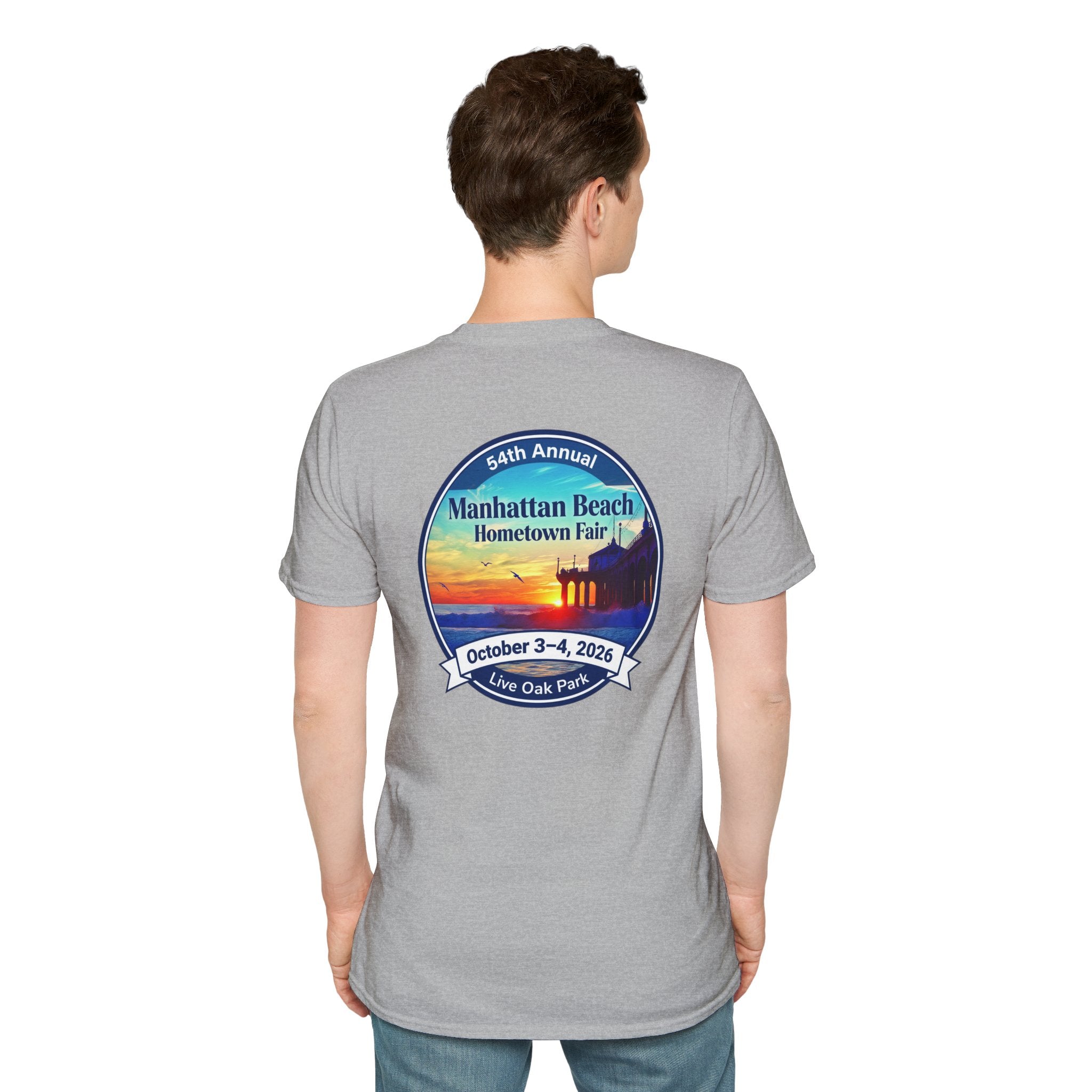Manhattan Beach Hometown Fair T-Shirt — 54th Annual Sunset Surf Logo (Oct 3-4, 2026)