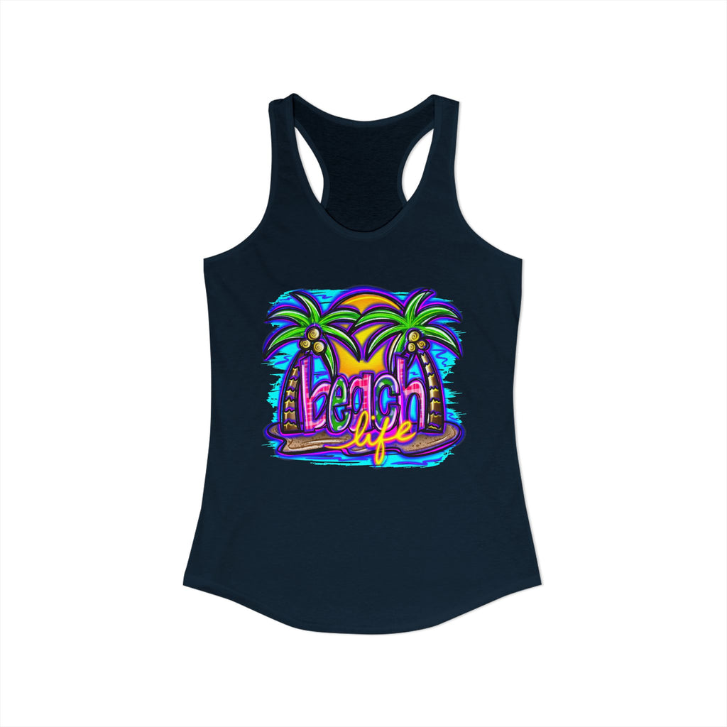Beach Life Racerback Tank — Women's Beachy Summer Tank Top