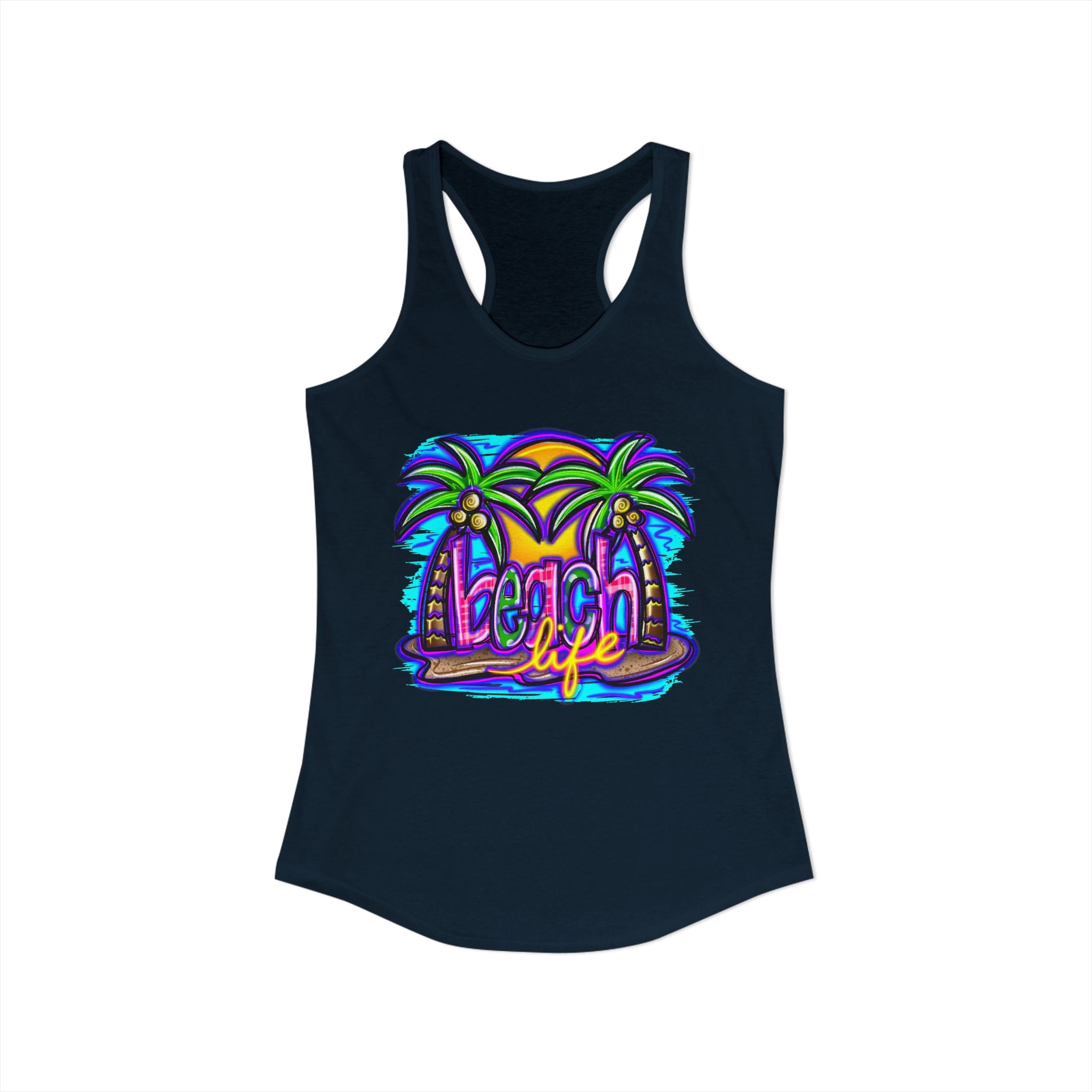 Beach Life Racerback Tank — Women's Beachy Summer Tank Top
