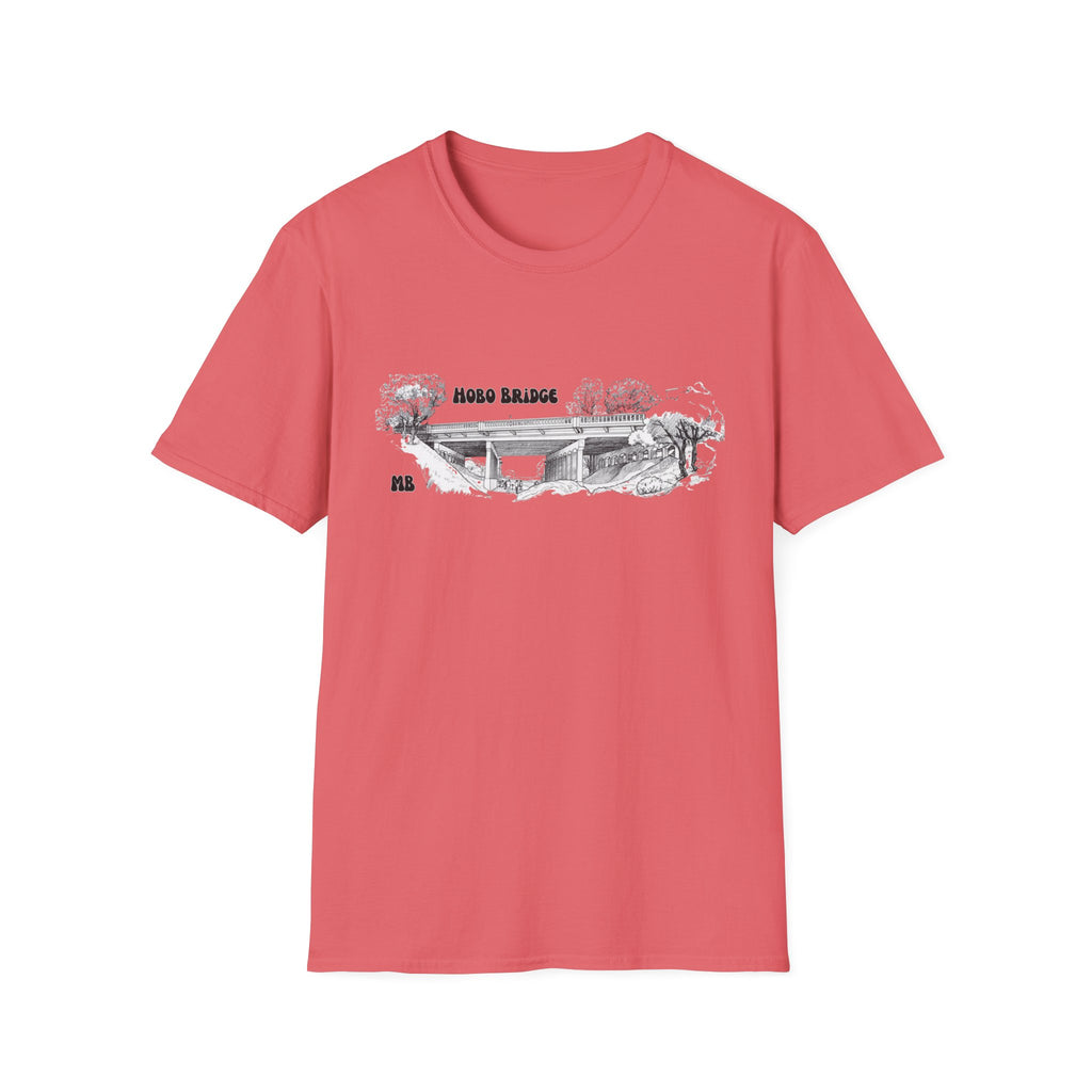 Hobo Bridge Manhattan Beach California Sketch T-Shirt | Hand-Drawn Bridge Illustration IYKYK