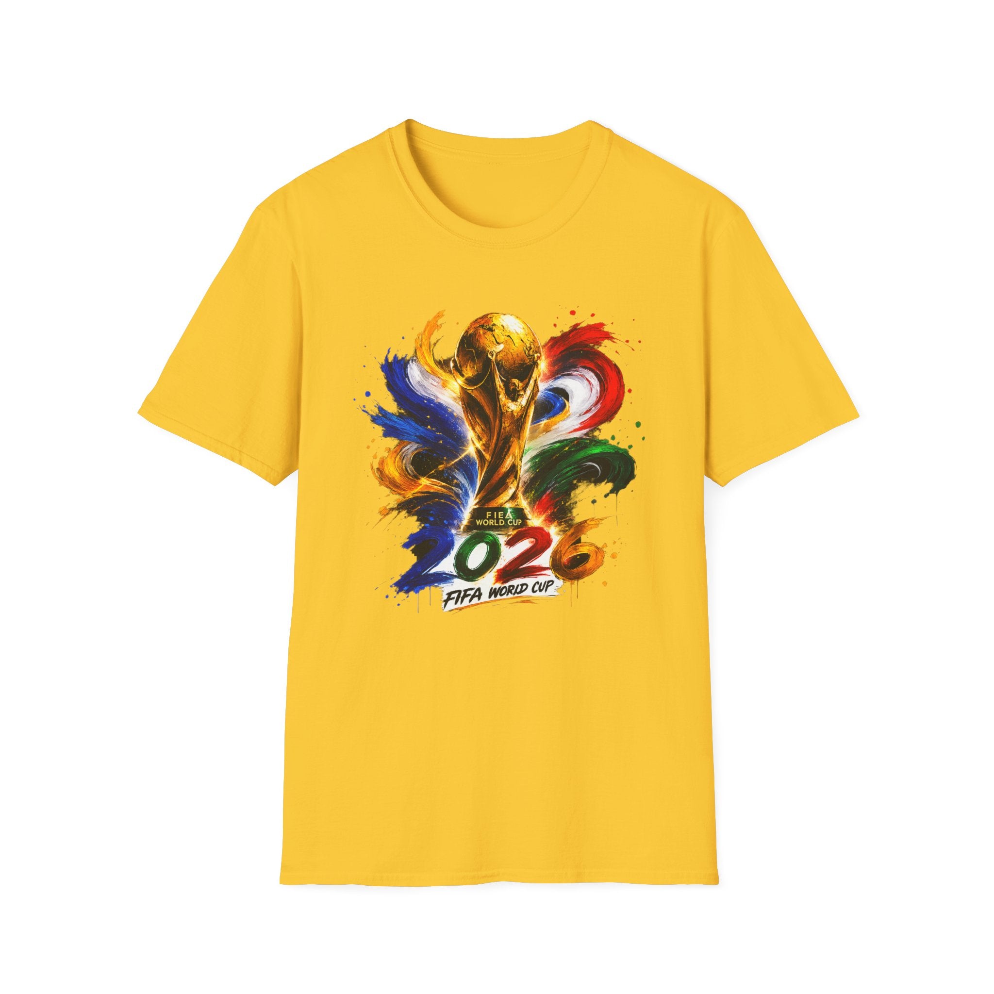 World Cup 2026 T-Shirt — Colorful FIFA Trophy Graphic
