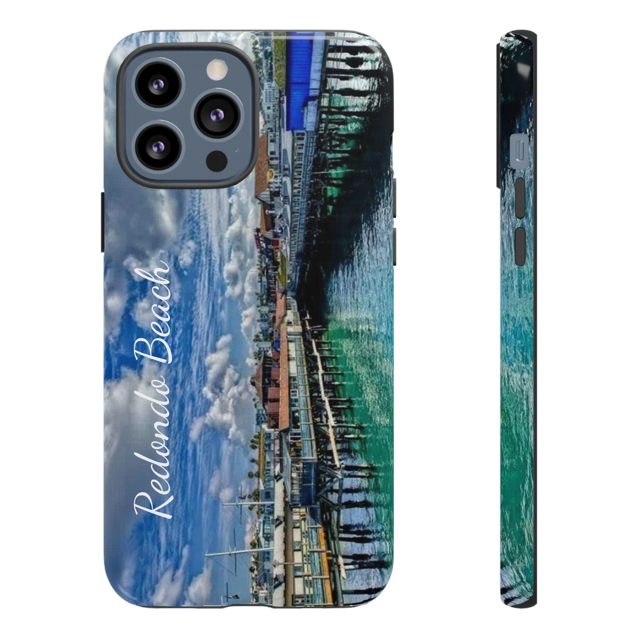 Phone Cases, Redondo Beach California King Harbor Design, Protective Covers, iPhone Accessories, Samsung Accessories, Gift for Travelers