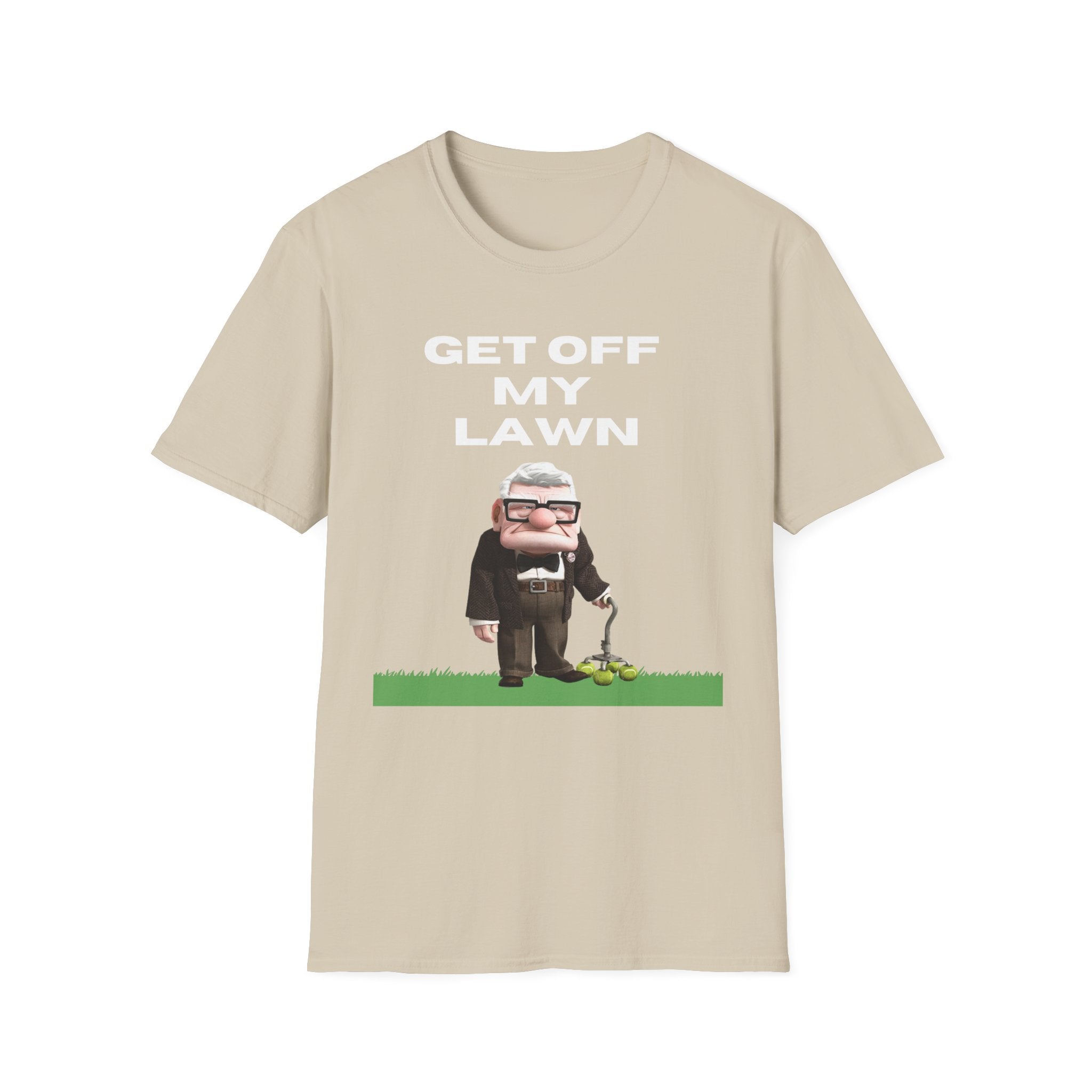 GET OFF My Lawn mens womans Softstyle T-Shirt