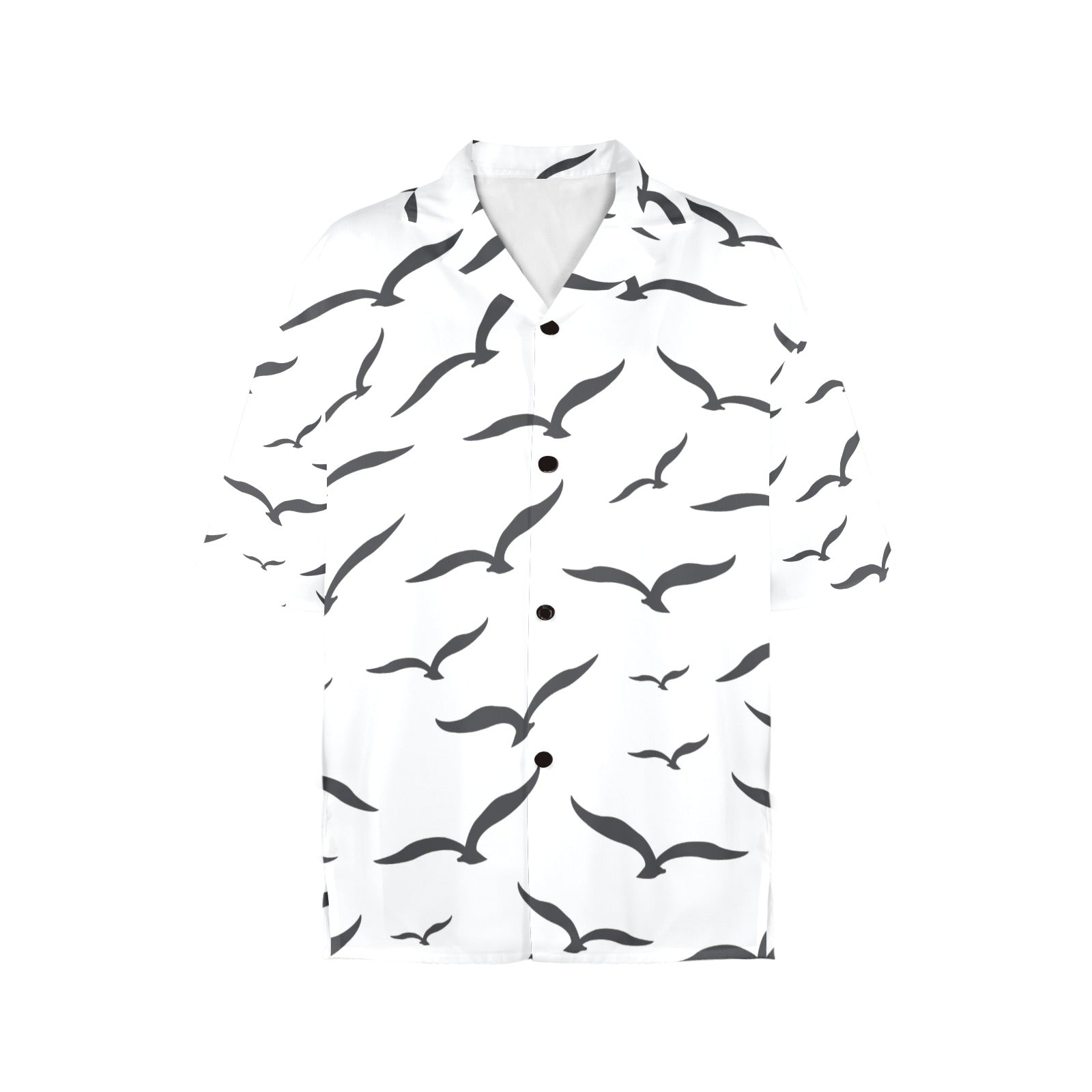 Ocean Birds Women's All Over Print Shirt lite gray （Made in USA，Ships to USA Only）Free Shipping