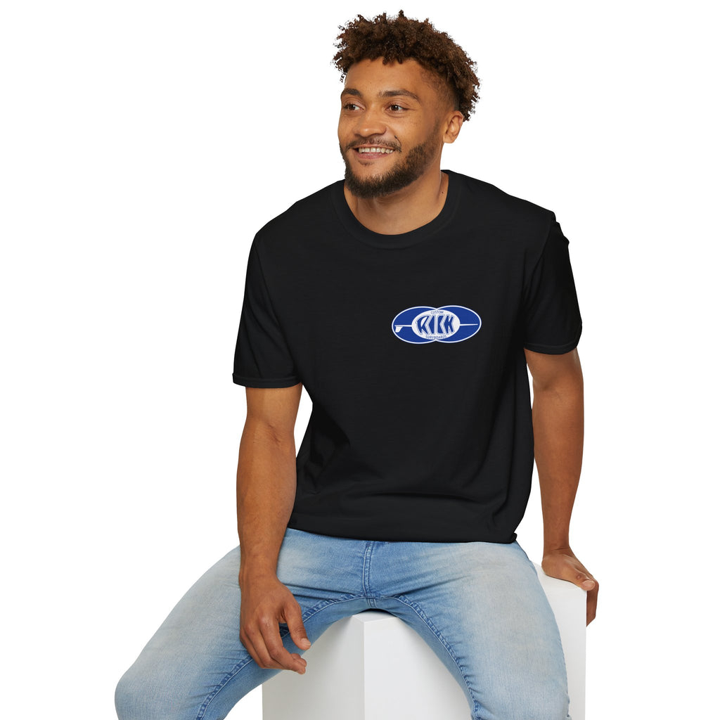 Rick Surfboards Unisex Softstyle T-Shirt Old School Hermosa Beach