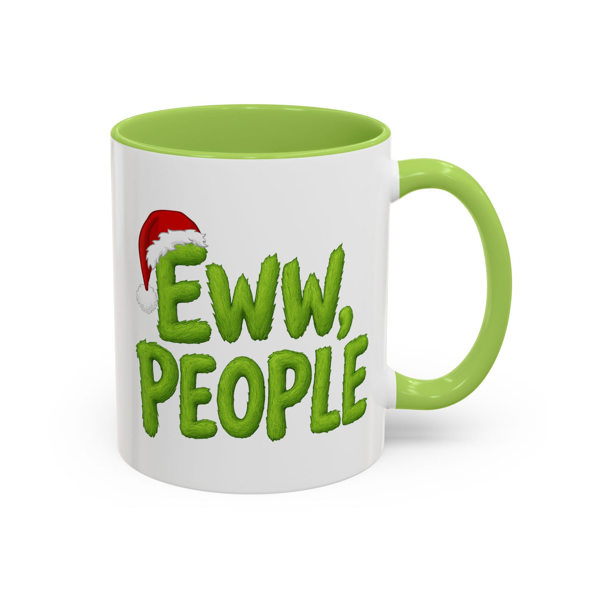 Eww People mug | Accent coffee mug, holiday Santa hat design