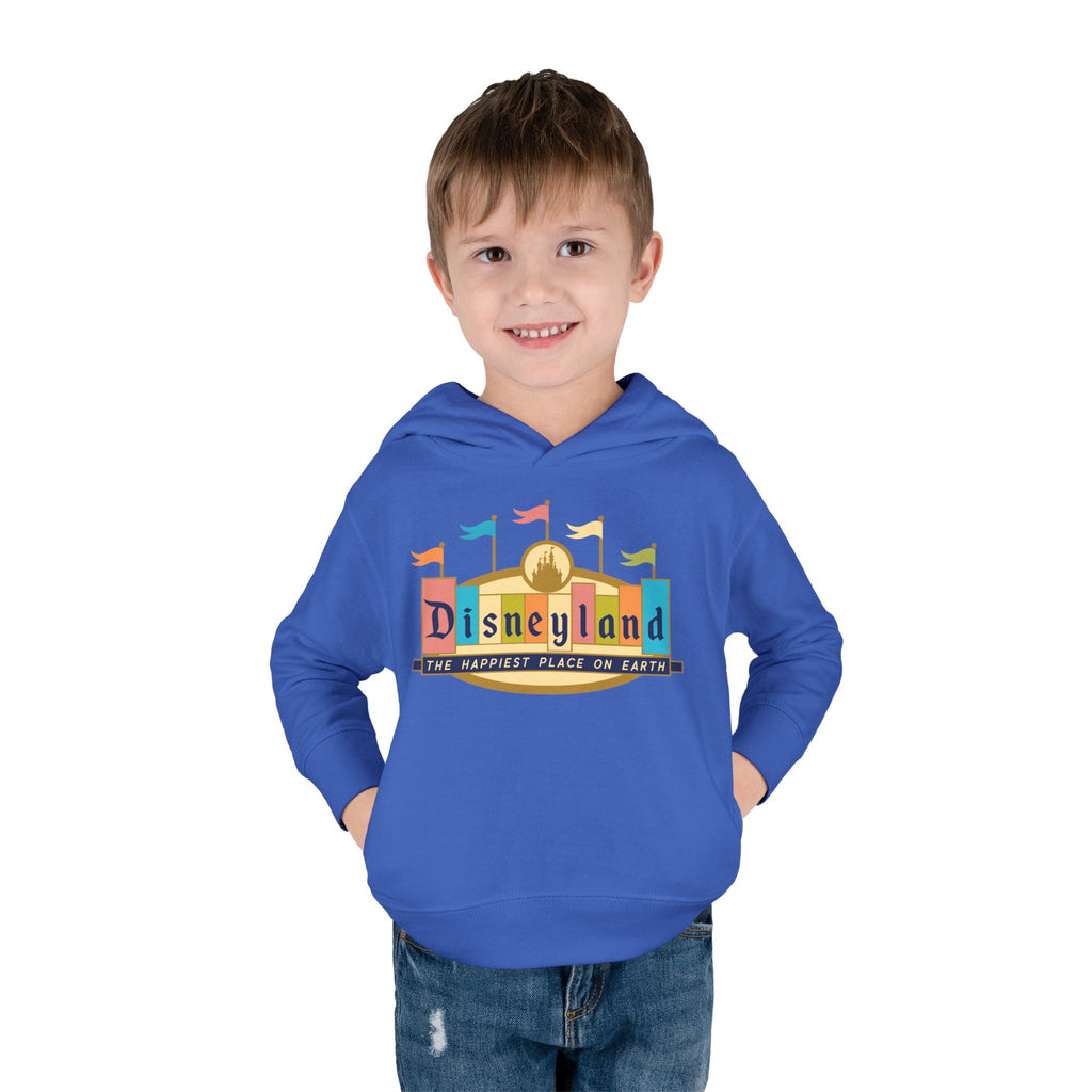 Disneyland way Back Machine Retro Logo Toddler Hoodie | Kids Pullover