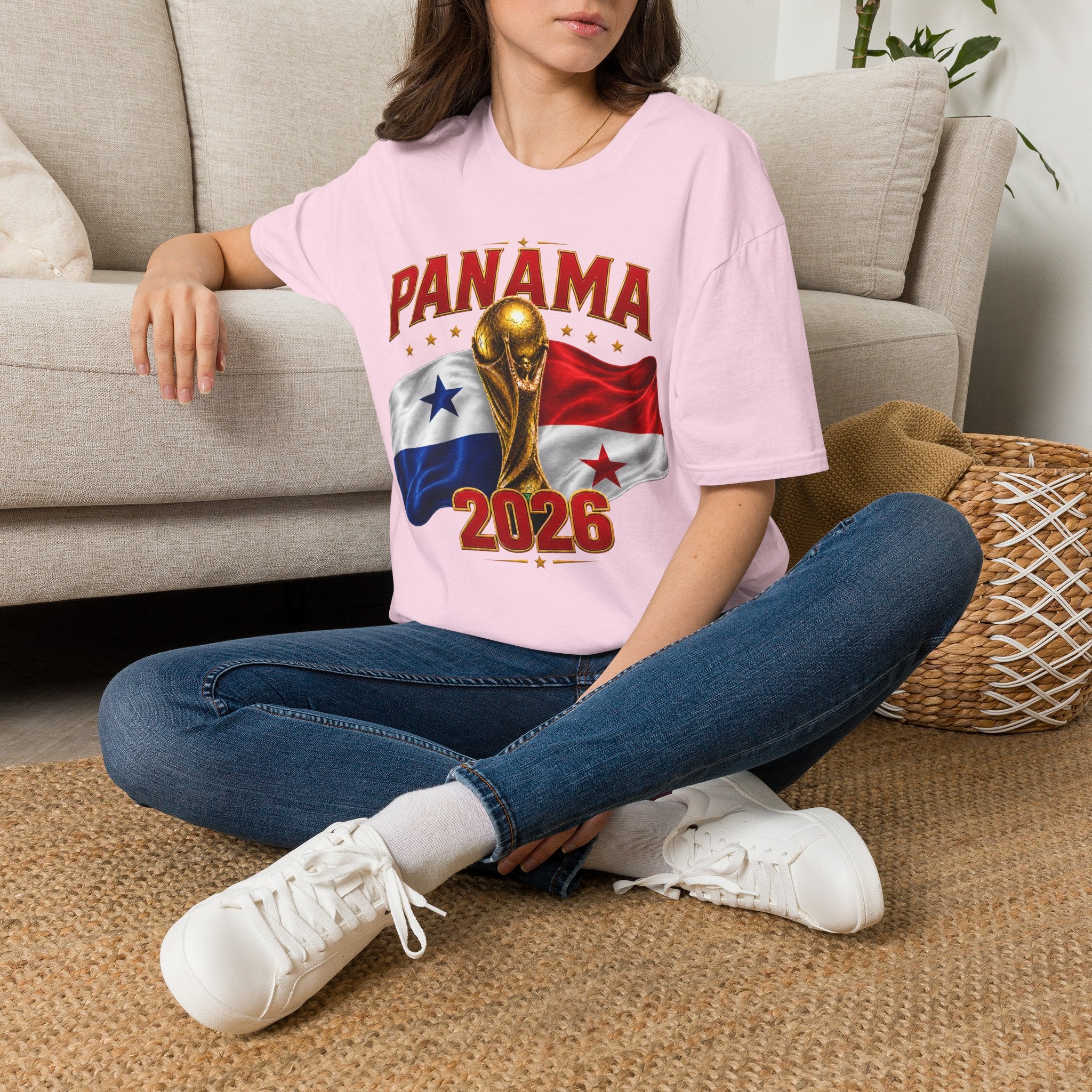 Panama 2026 World Cup T-Shirt — Panama Flag & Trophy Soccer Tee